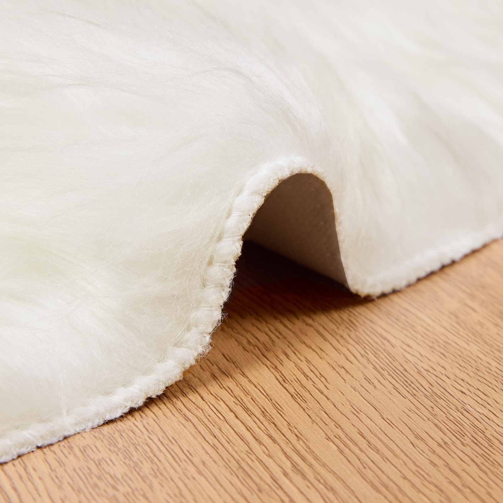 Tappeto in finta TAFALLA Bianco Ø 80 cm Poliestere