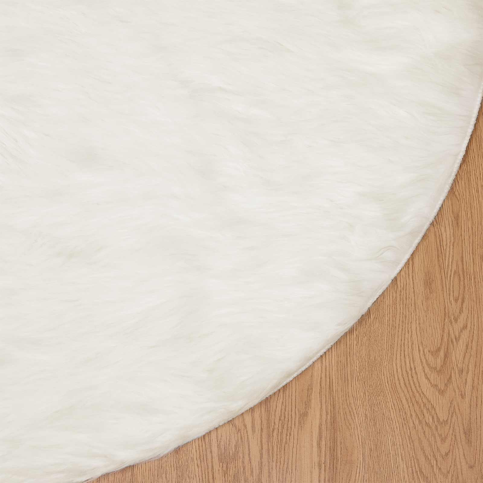 Tappeto in finta TAFALLA Bianco Ø 80 cm Poliestere