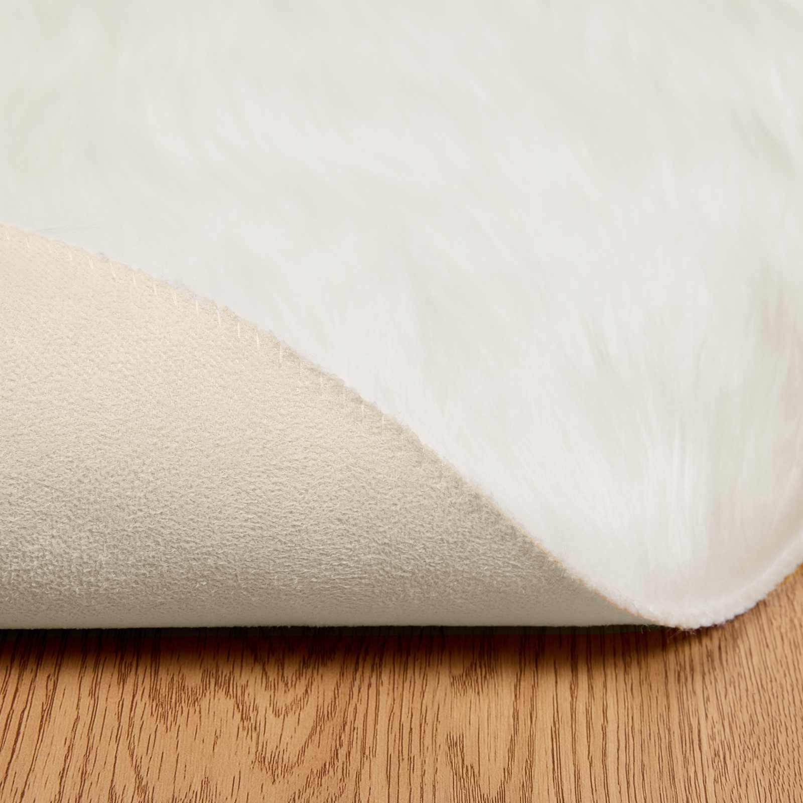 Tappeto in finta TAFALLA Bianco Ø 100 cm Poliestere