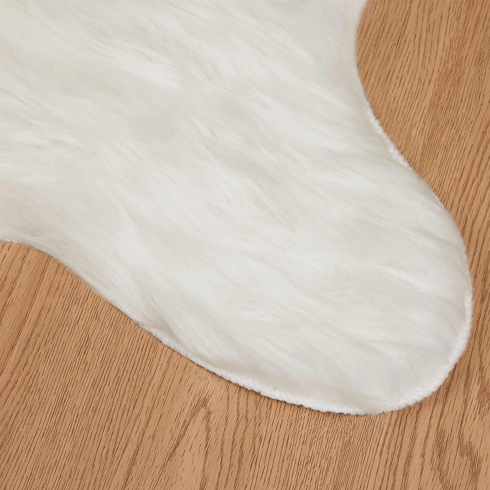 Tappeto in finta TAFALLA Bianco 60 x 90 cm Poliestere