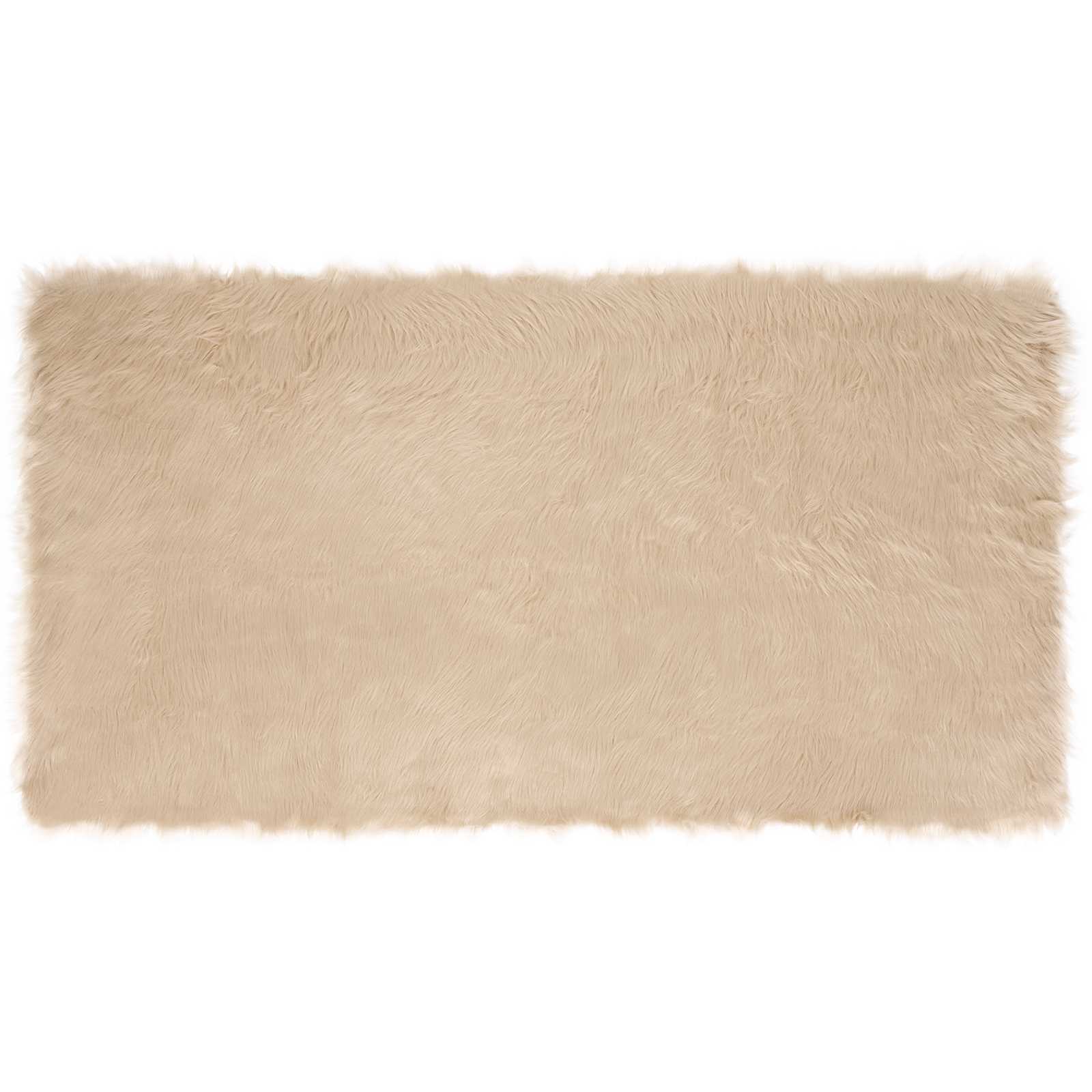 Tappeto in finta TAFALLA Beige 60 x 110 cm Poliestere