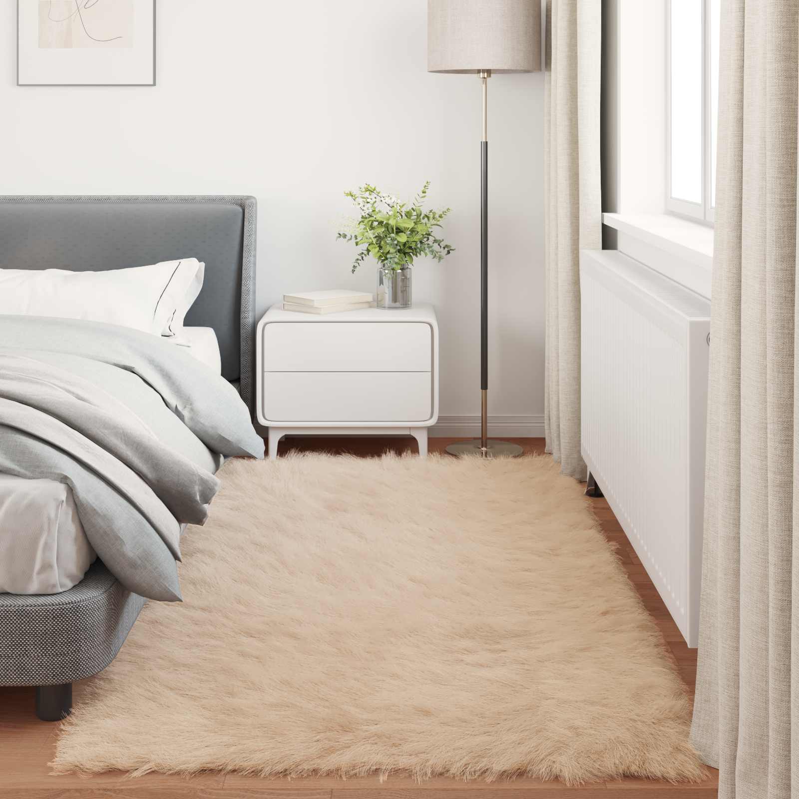 Tappeto in finta TAFALLA Beige 80 x 200 cm Poliestere
