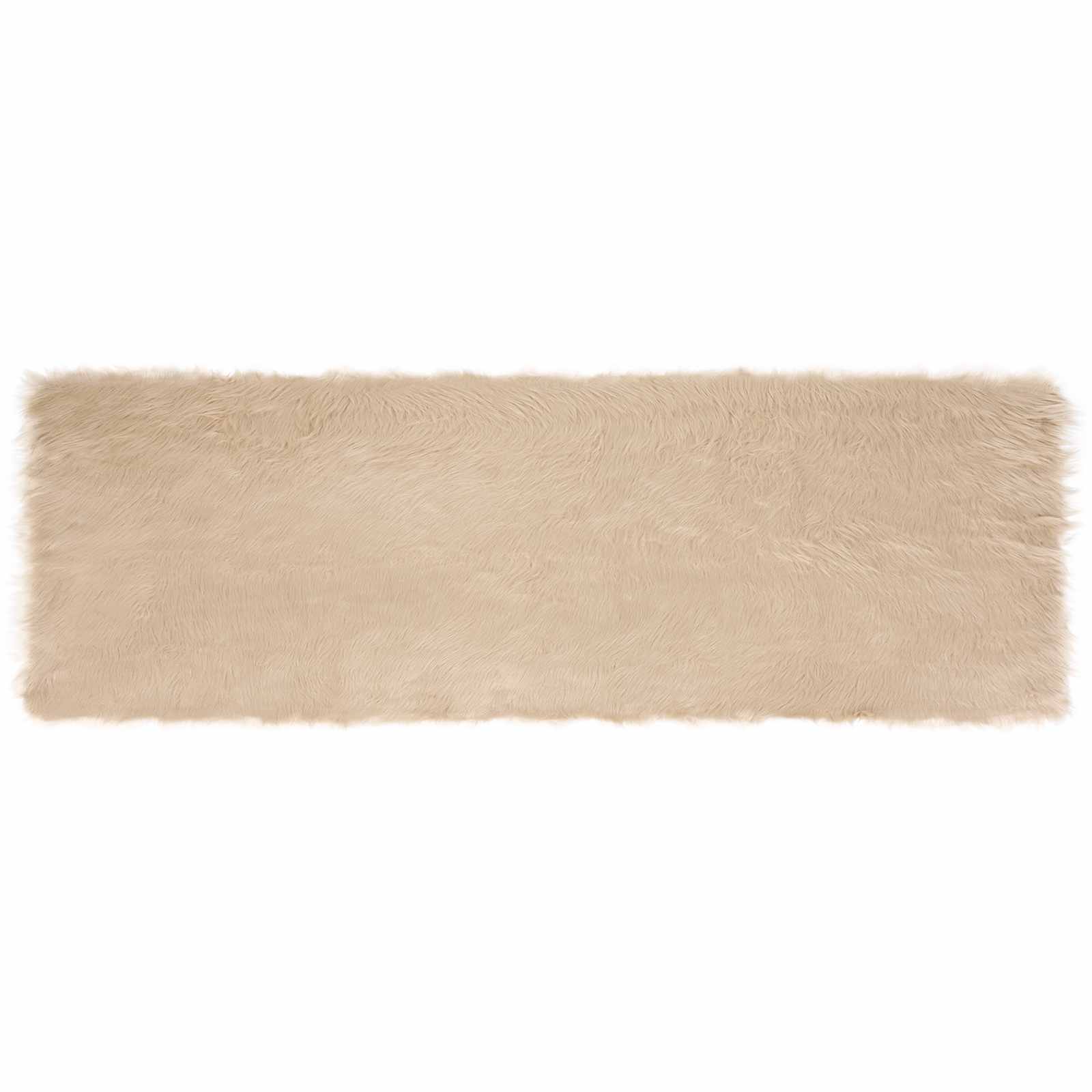 Tappeto in finta TAFALLA Beige 80 x 250 cm Poliestere
