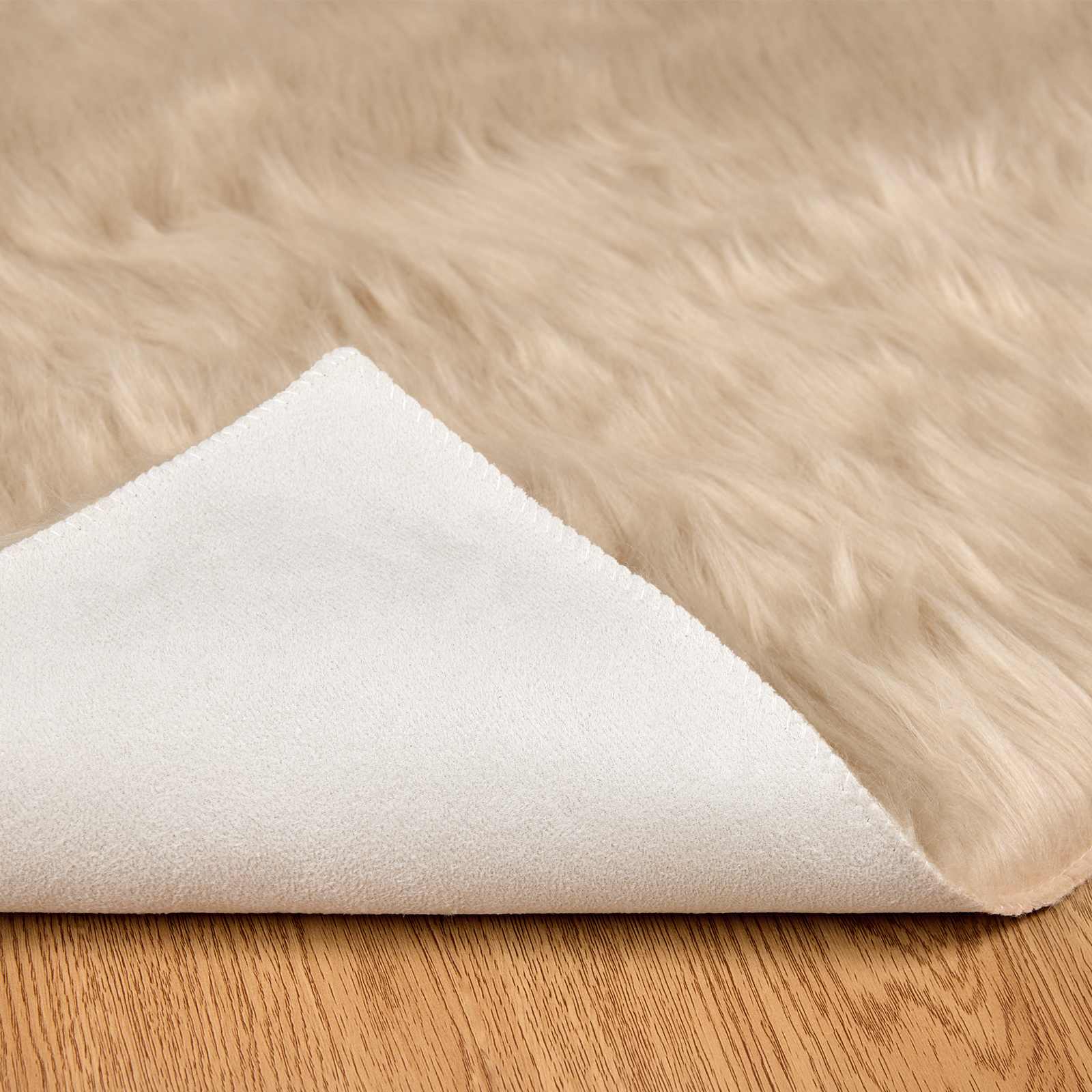 Tappeto in finta TAFALLA Beige 80 x 250 cm Poliestere