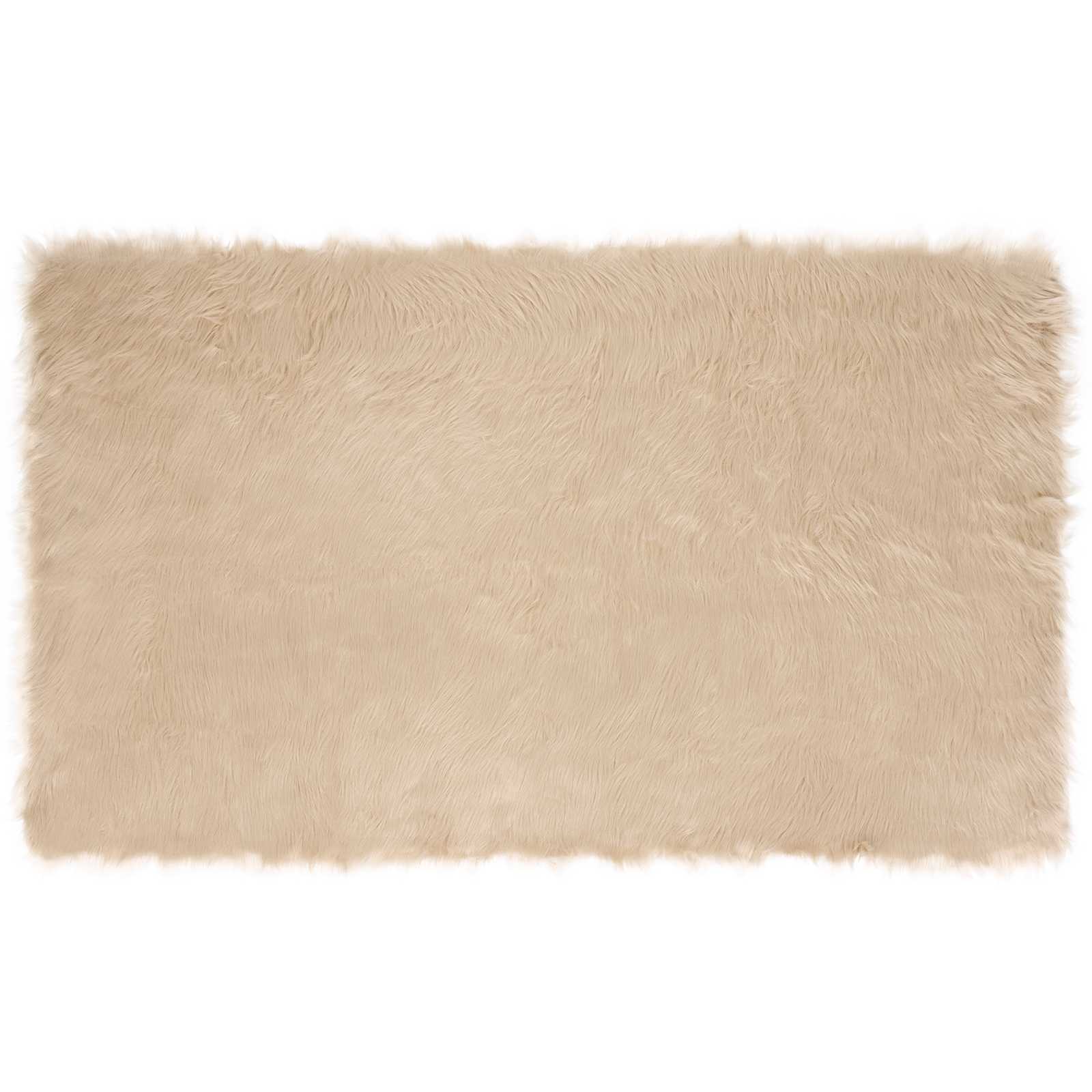 Tappeto in finta TAFALLA Beige 100 x 200 cm Poliestere