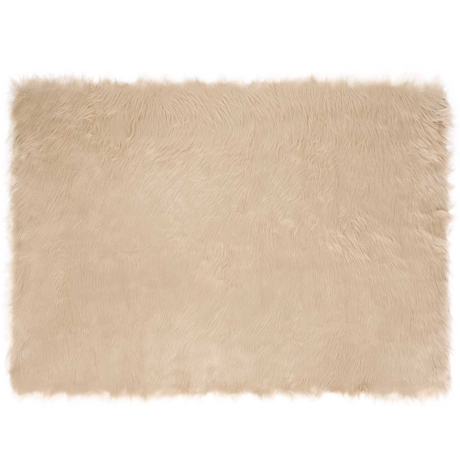 Tappeto in finta TAFALLA Beige 120 x 170 cm Poliestere