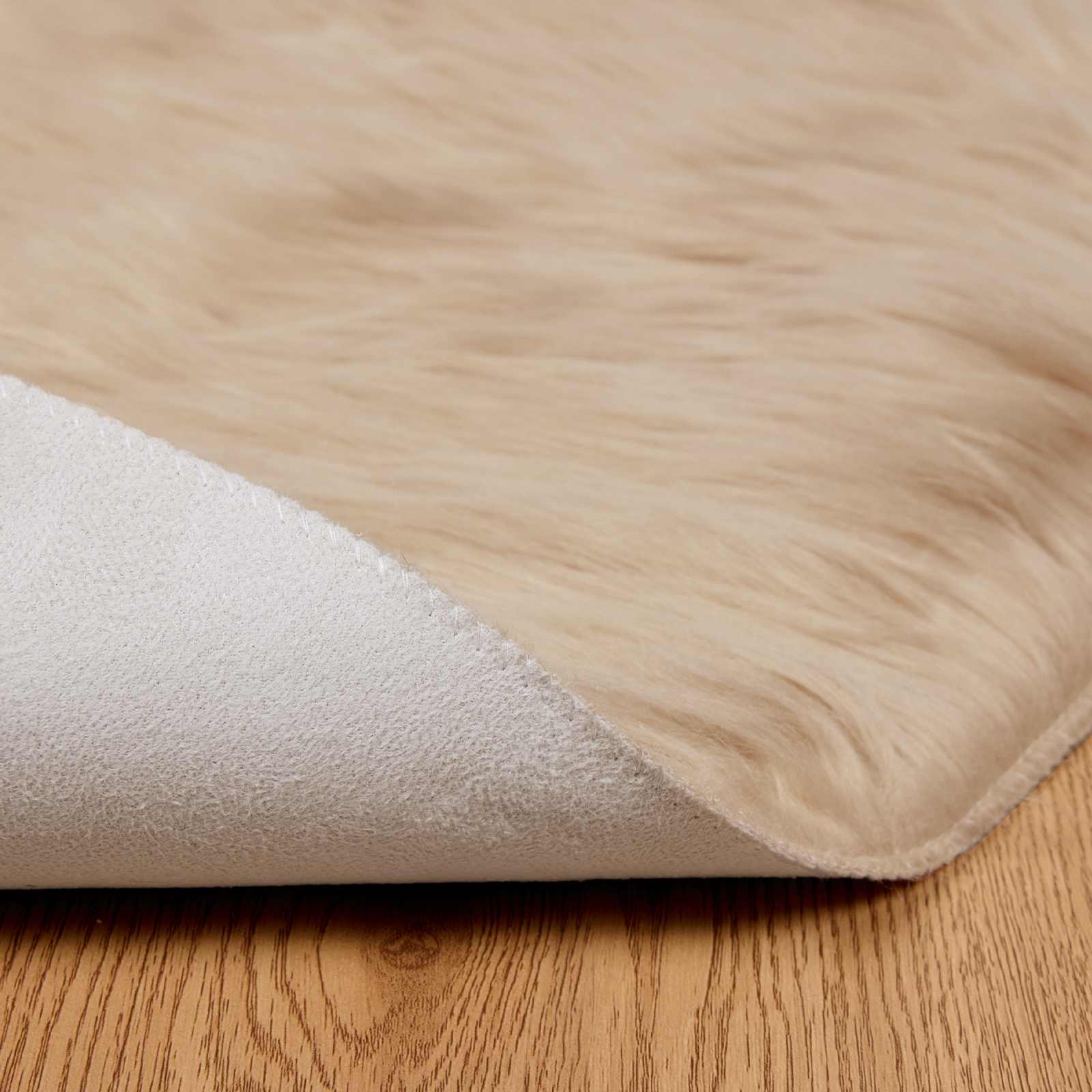 Tappeto in finta TAFALLA Beige Ø 120 cm Poliestere