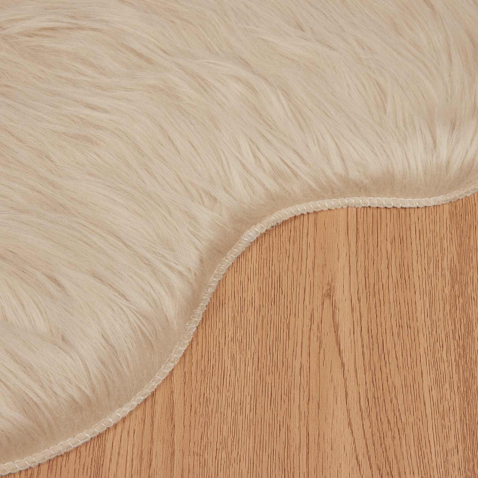 Tappeto in finta TAFALLA Beige 50 x 80 cm Poliestere