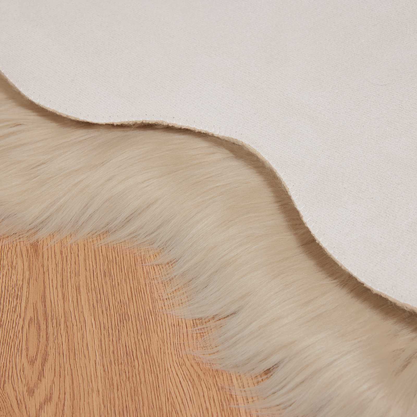 Tappeto in finta TAFALLA Beige 60 x 90 cm Poliestere