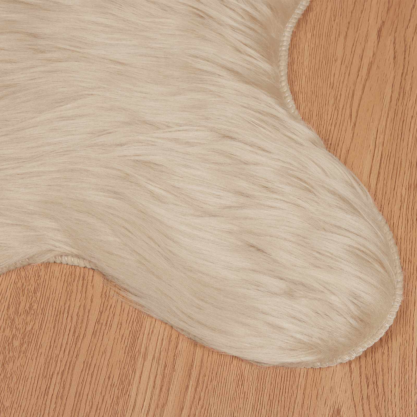 Tappeto in finta TAFALLA Beige 60 x 90 cm Poliestere