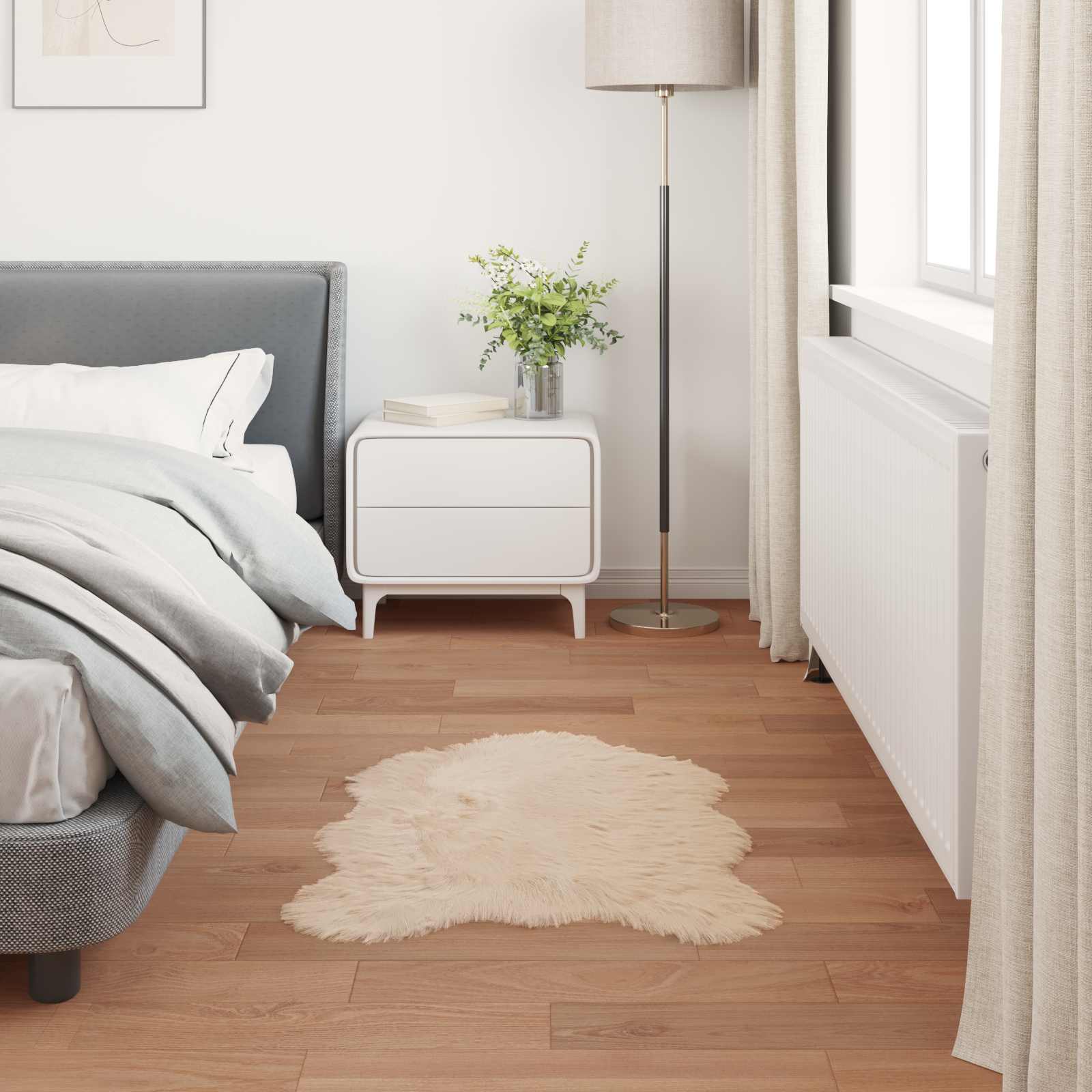 Tappeto in finta TAFALLA Beige 80 x 120 cm Poliestere