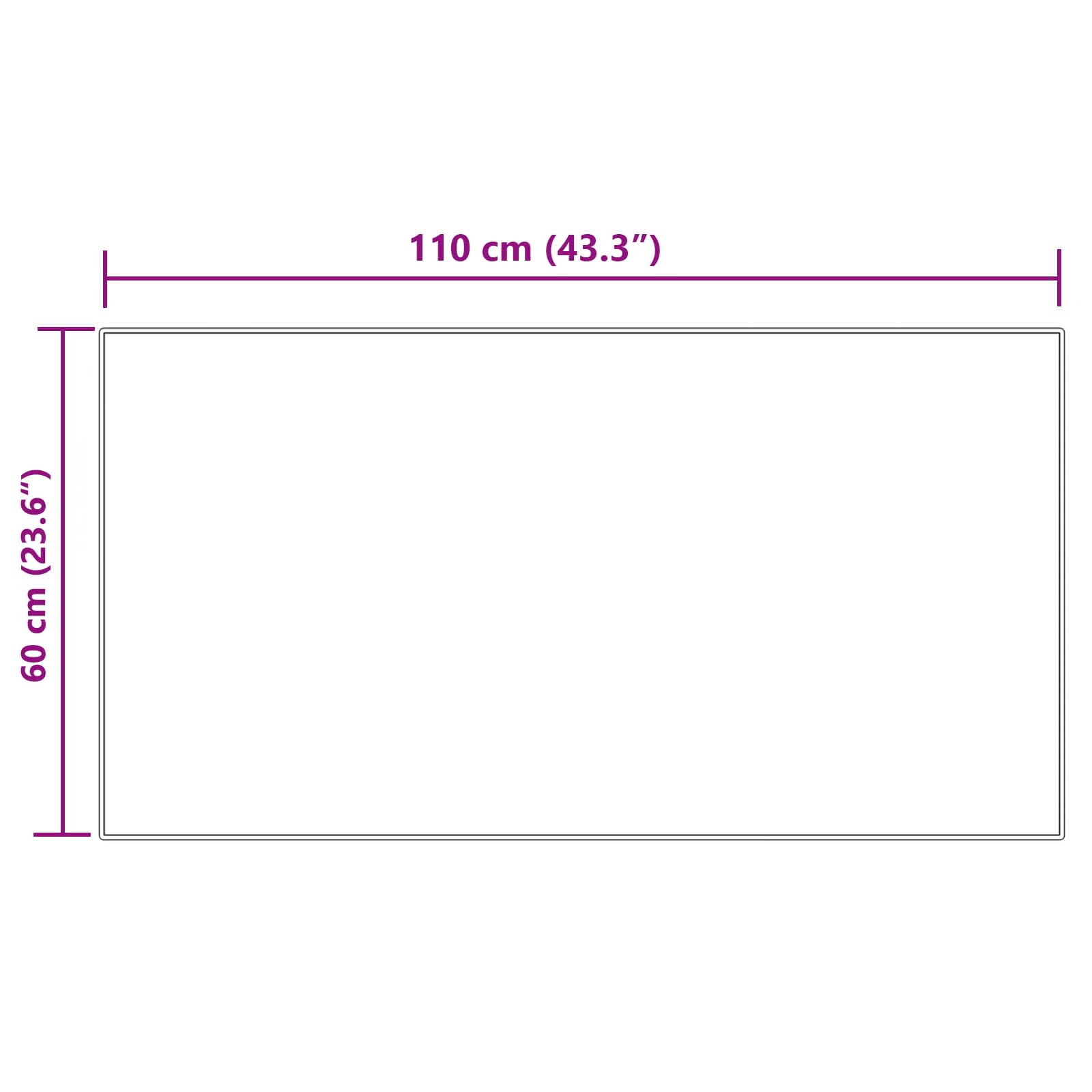 Tappeto in finta TAFALLA Crema 60 x 110 cm Poliestere
