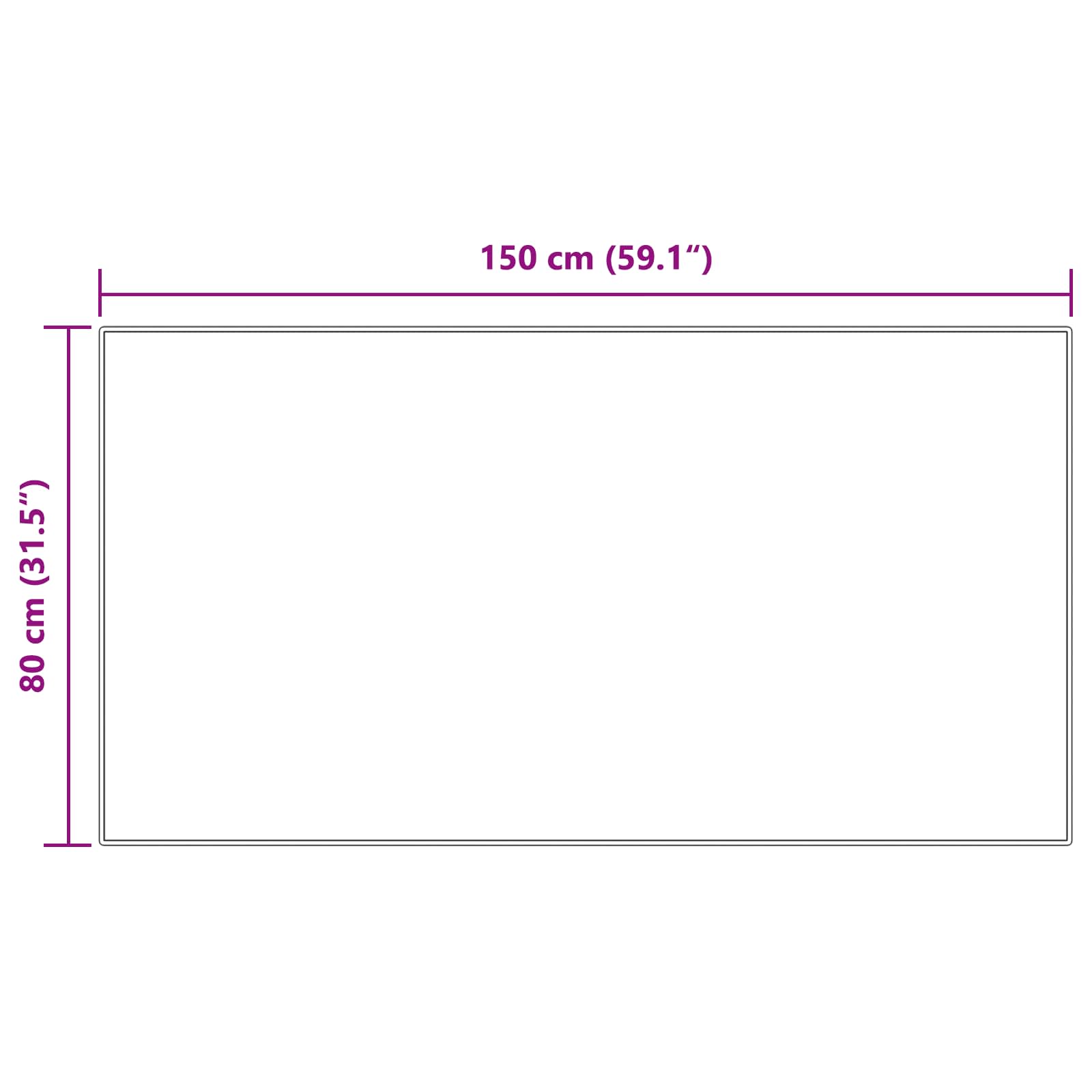 Tappeto in finta TAFALLA Crema 80 x 150 cm Poliestere