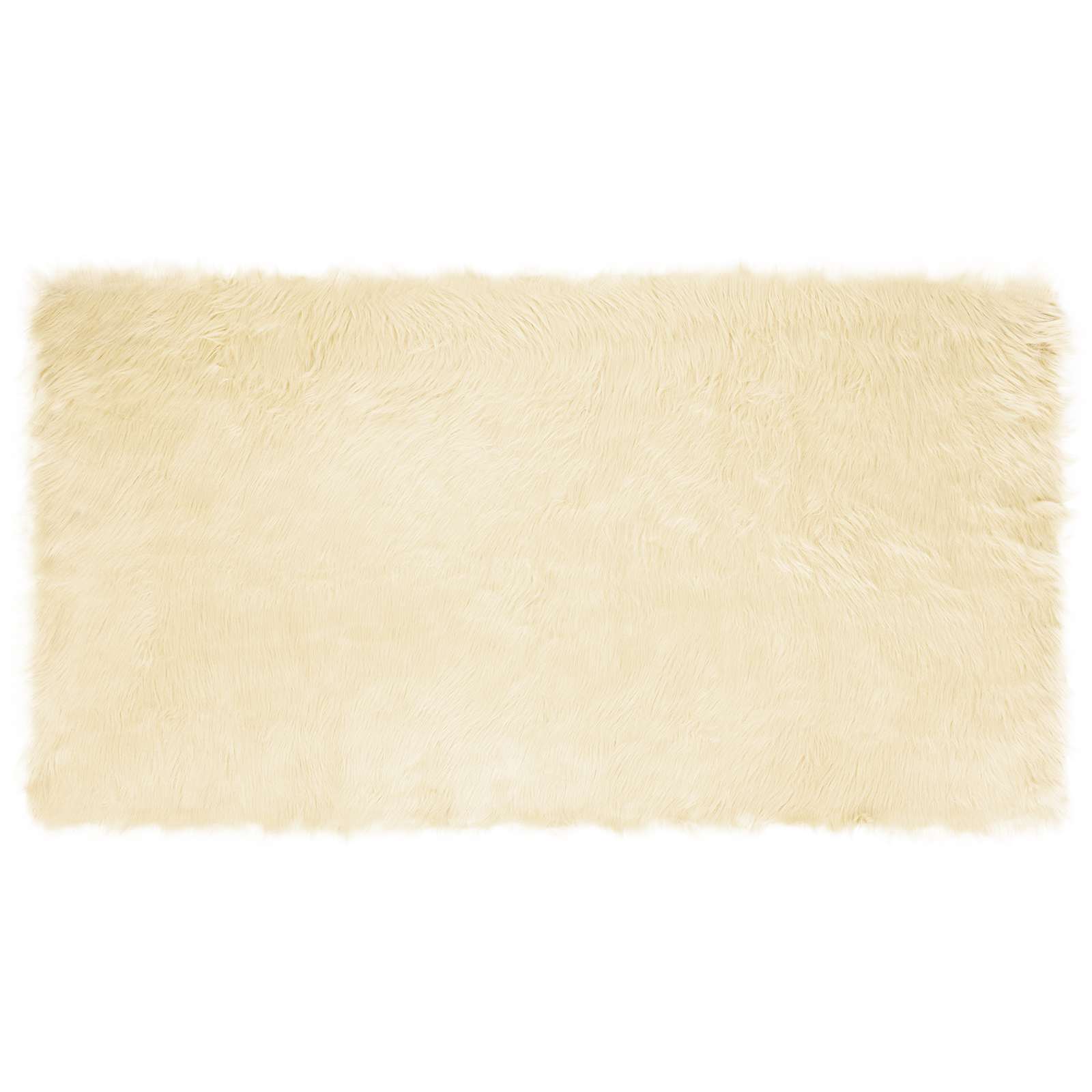 Tappeto in finta TAFALLA Crema 80 x 150 cm Poliestere