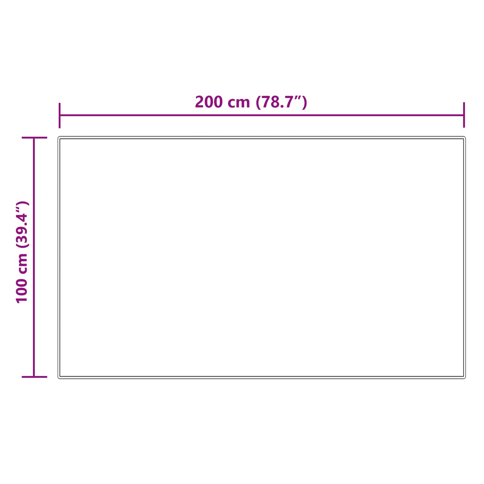 Tappeto in finta TAFALLA Crema 100 x 200 cm Poliestere