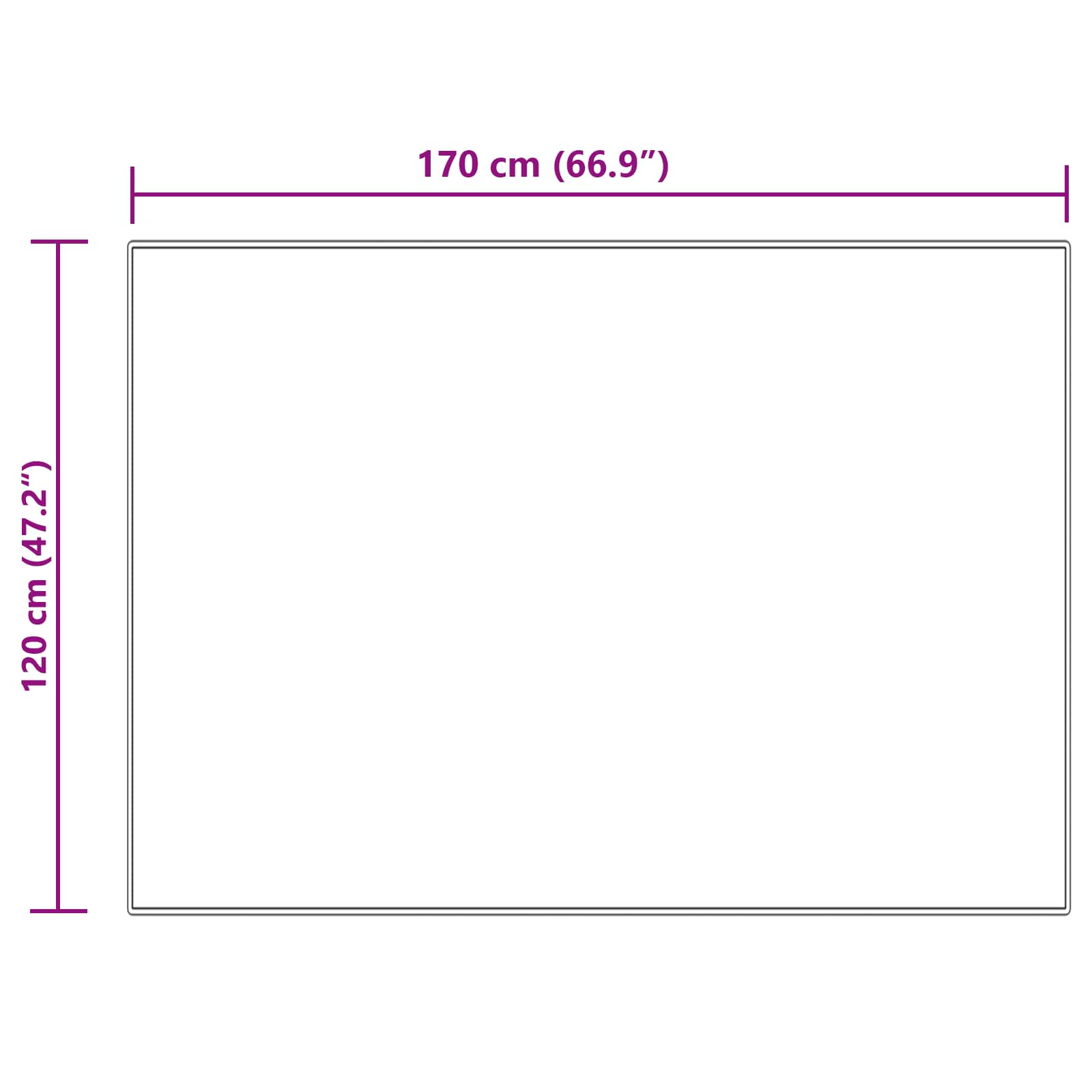 Tappeto in finta TAFALLA Crema 120 x 170 cm Poliestere