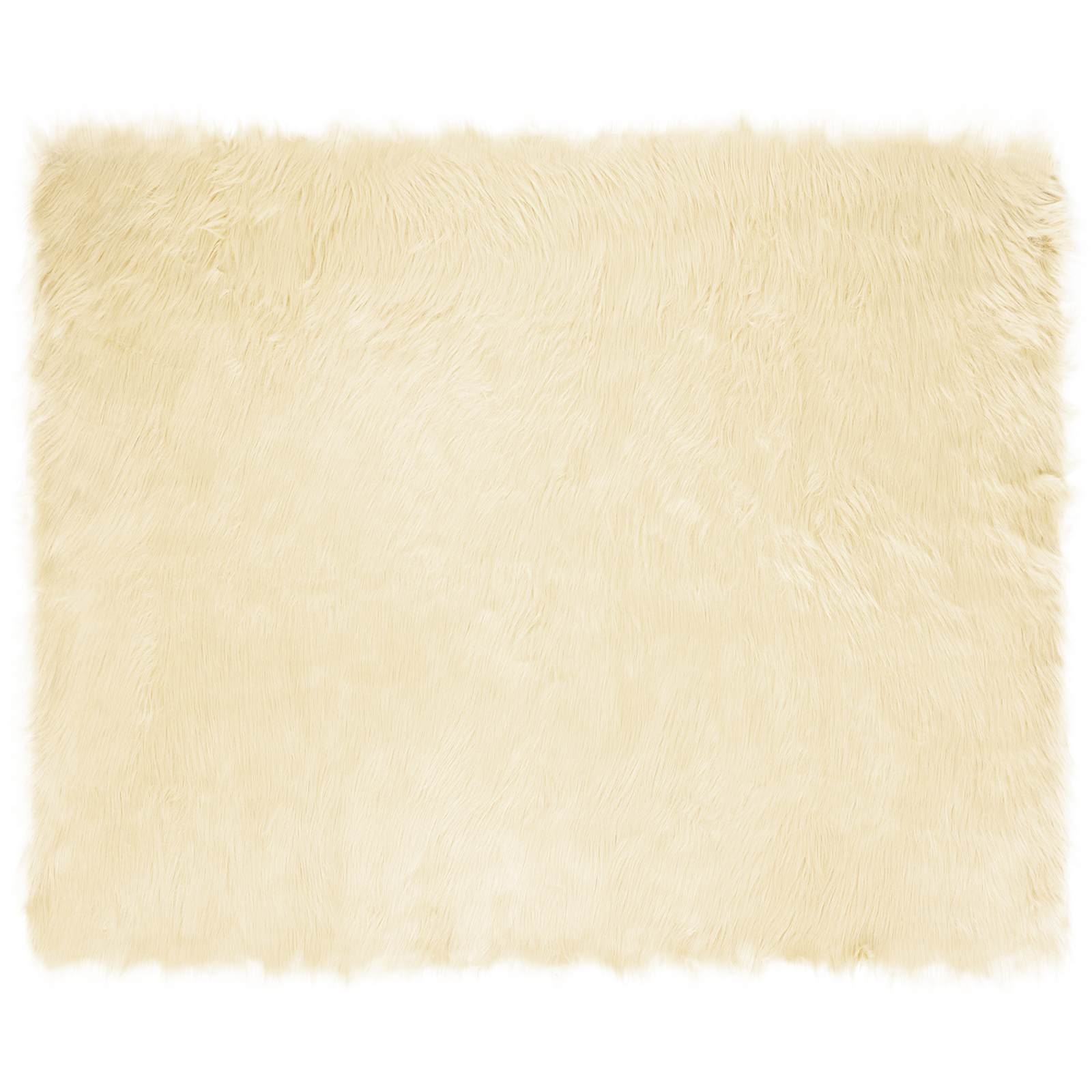Tappeto in finta TAFALLA Crema 200 x 280 cm Poliestere