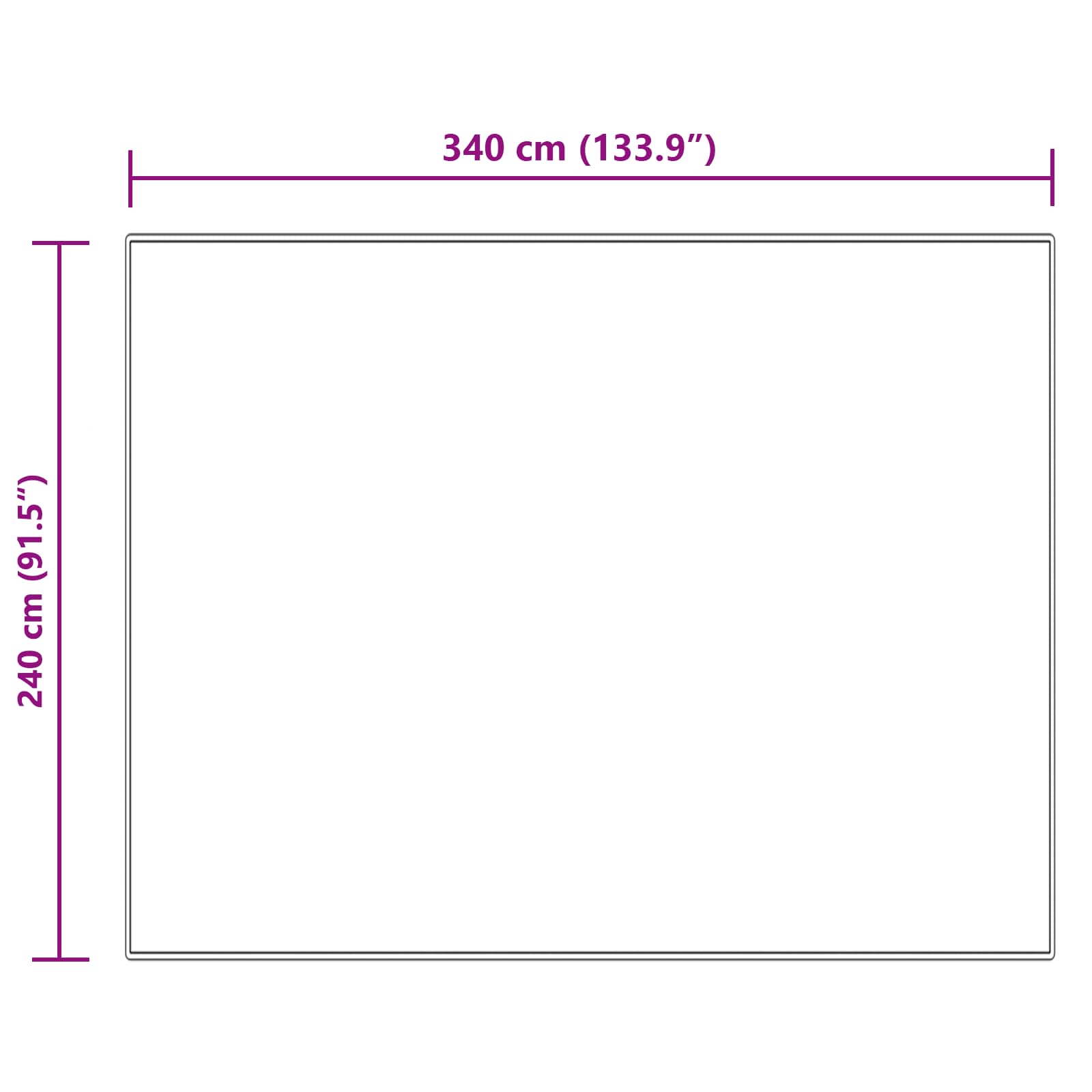 Tappeto in finta TAFALLA Crema 240 x 340 cm Poliestere