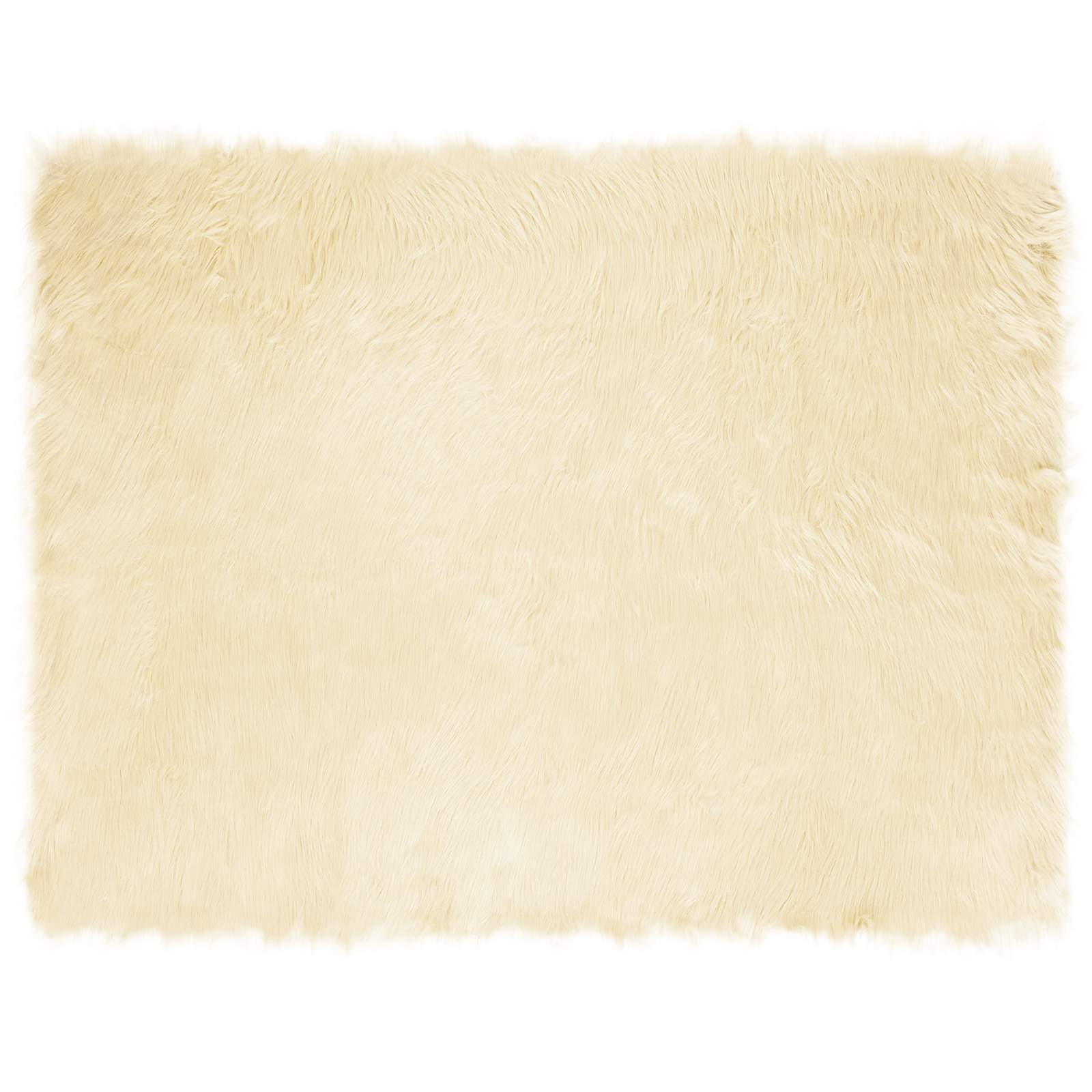 Tappeto in finta TAFALLA Crema 240 x 340 cm Poliestere