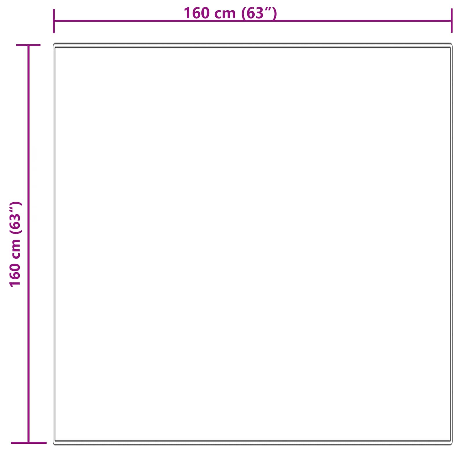 Tappeto in finta TAFALLA Crema 160 x 160 cm Poliestere