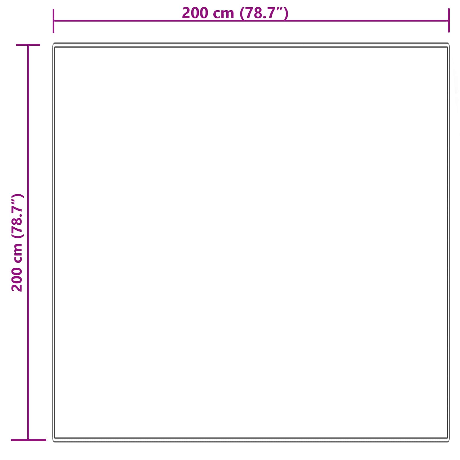 Tappeto in finta TAFALLA Crema 200 x 200 cm Poliestere