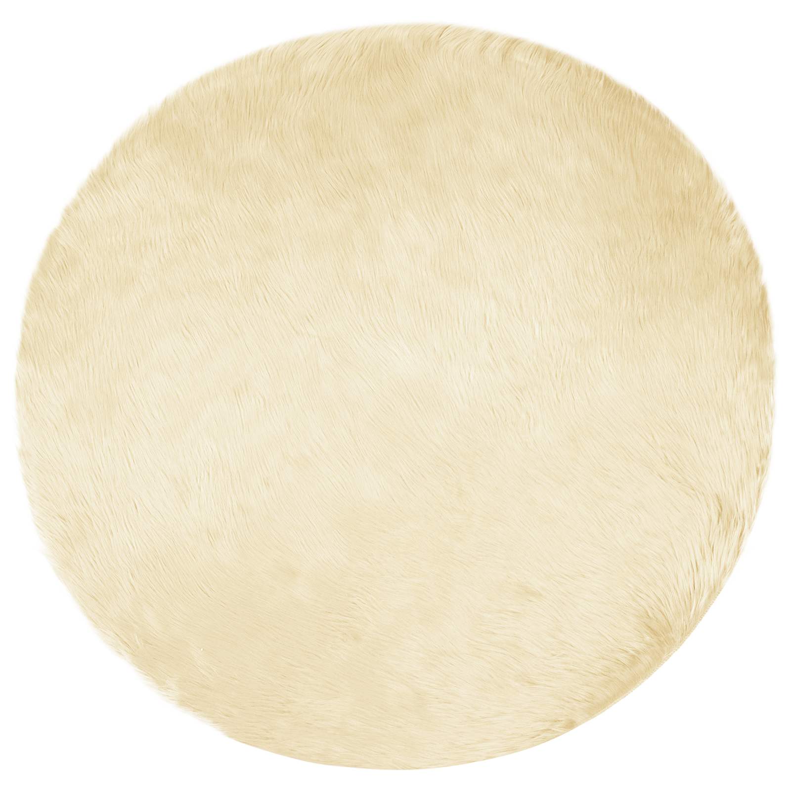 Tappeto in finta TAFALLA Crema Ø 200 cm Poliestere