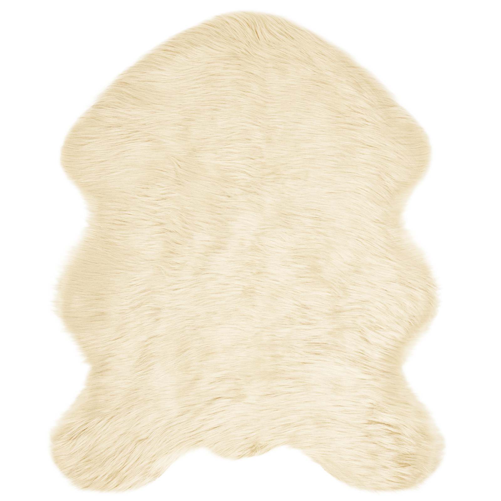 Tappeto in finta TAFALLA Crema 50 x 80 cm Poliestere