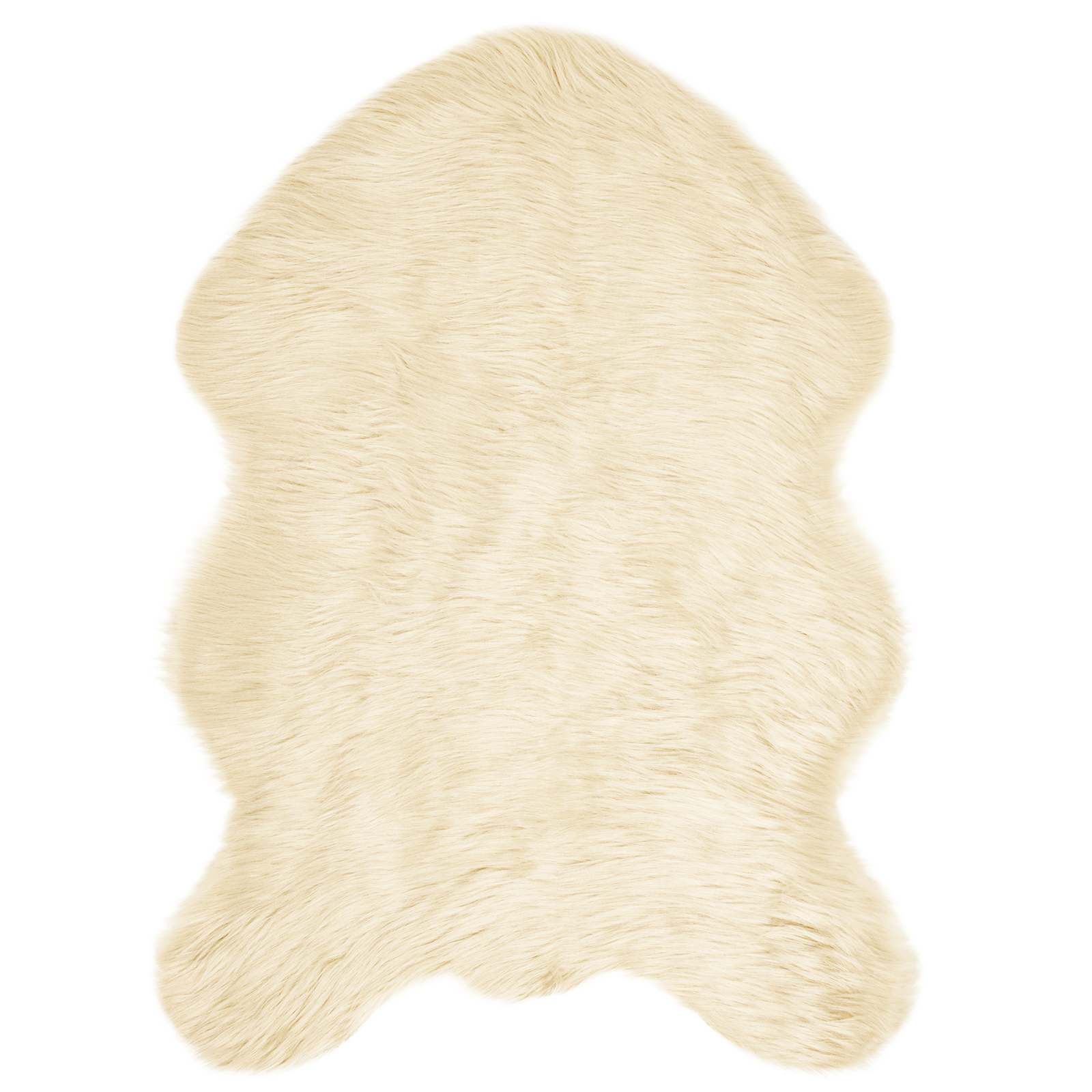 Tappeto in finta TAFALLA Crema 60 x 90 cm Poliestere