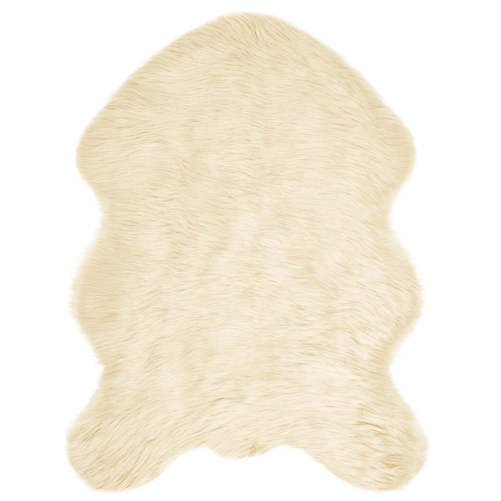 Tappeto in finta TAFALLA Crema 80 x 120 cm Poliestere
