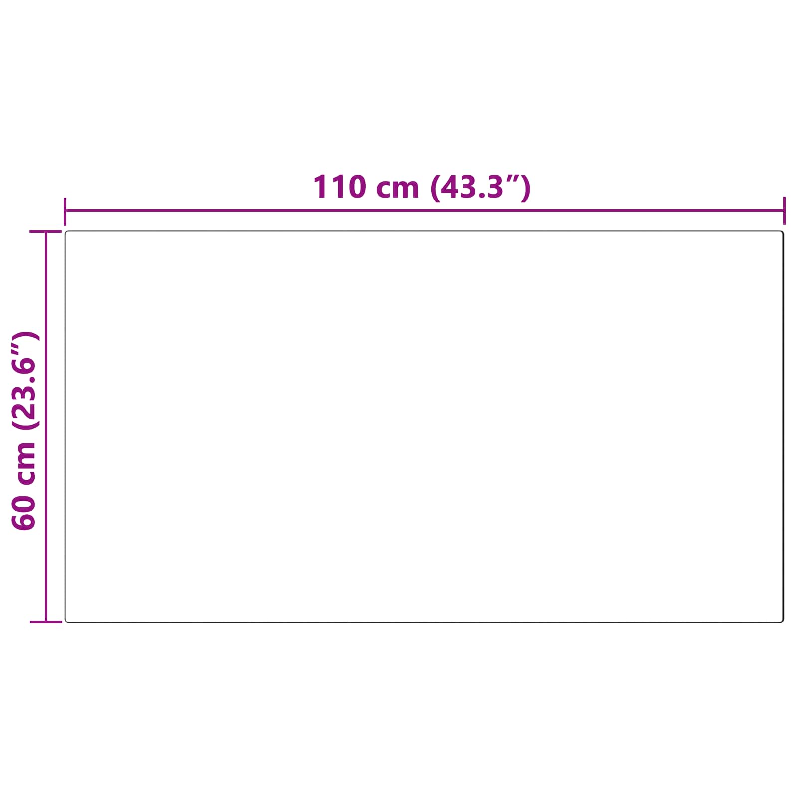 Tappeto in finta TAFALLA Grigio 60 x 110 cm Poliestere