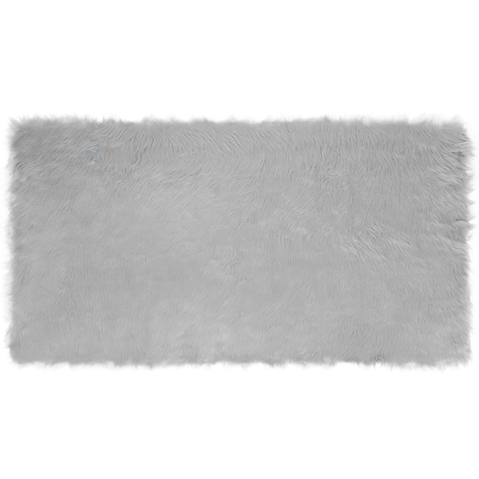 Tappeto in finta TAFALLA Grigio 80 x 150 cm Poliestere