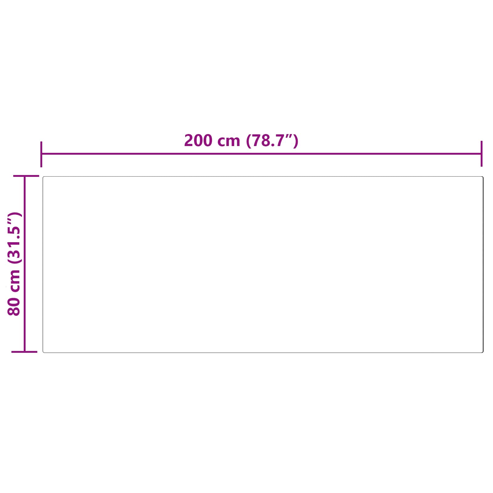 Tappeto in finta TAFALLA Grigio 80 x 200 cm Poliestere