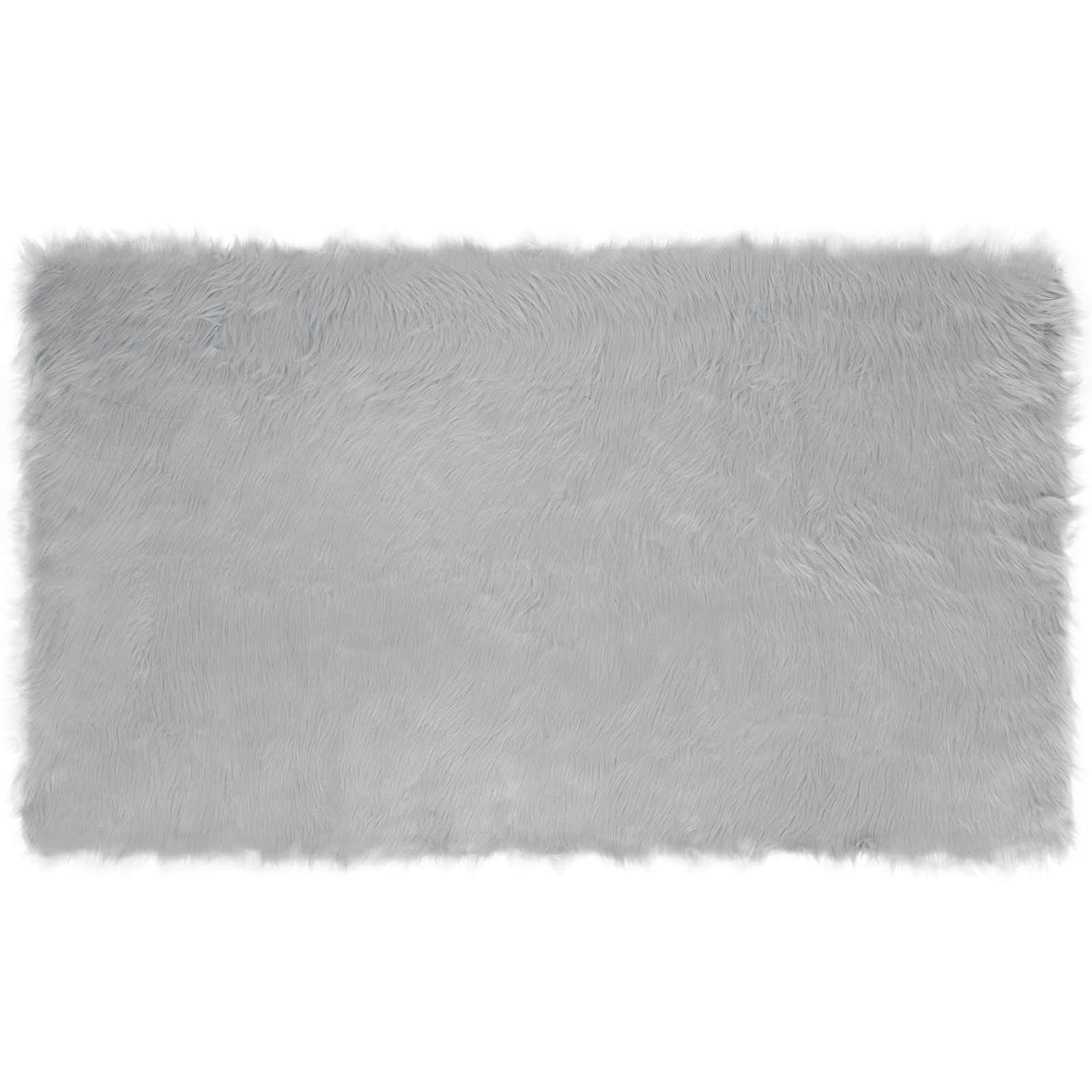 Tappeto in finta TAFALLA Grigio 100 x 200 cm Poliestere
