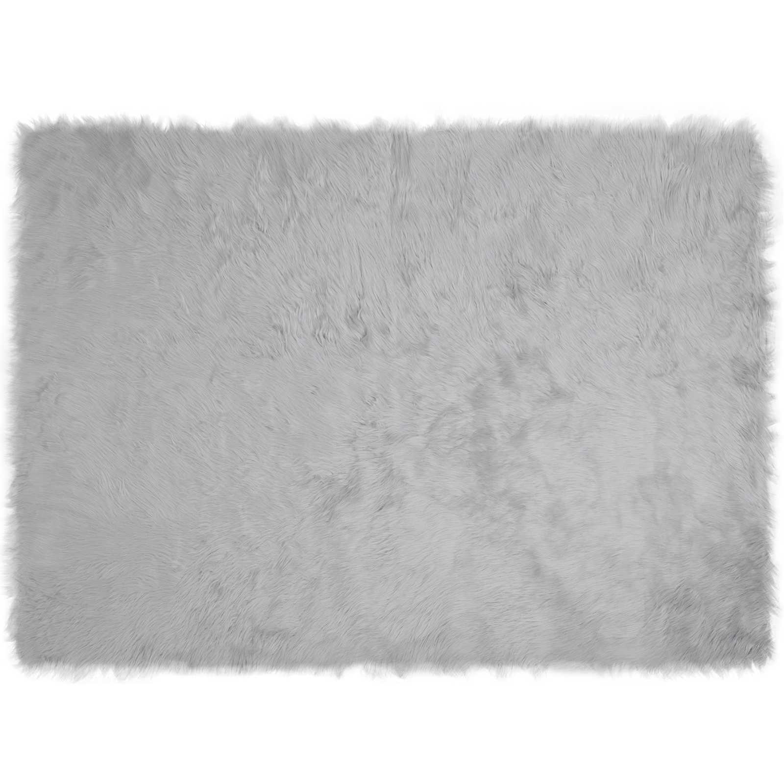 Tappeto in finta TAFALLA Grigio 160 x 230 cm Poliestere