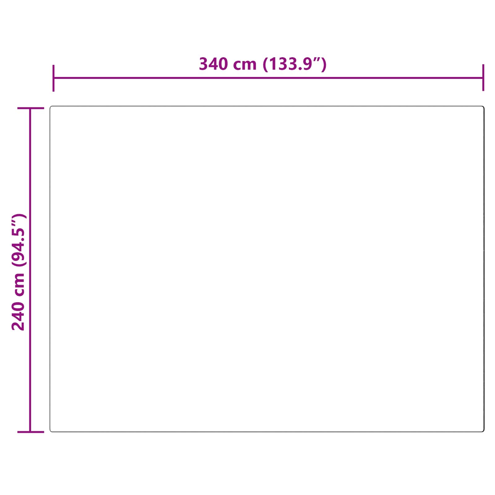 Tappeto in finta TAFALLA Grigio 240 x 340 cm Poliestere