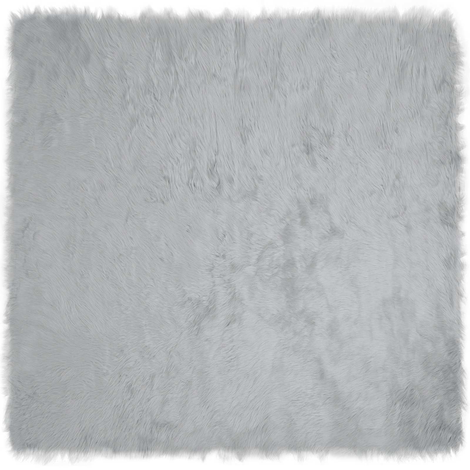 Tappeto in finta TAFALLA Grigio 120 x 120 cm Poliestere