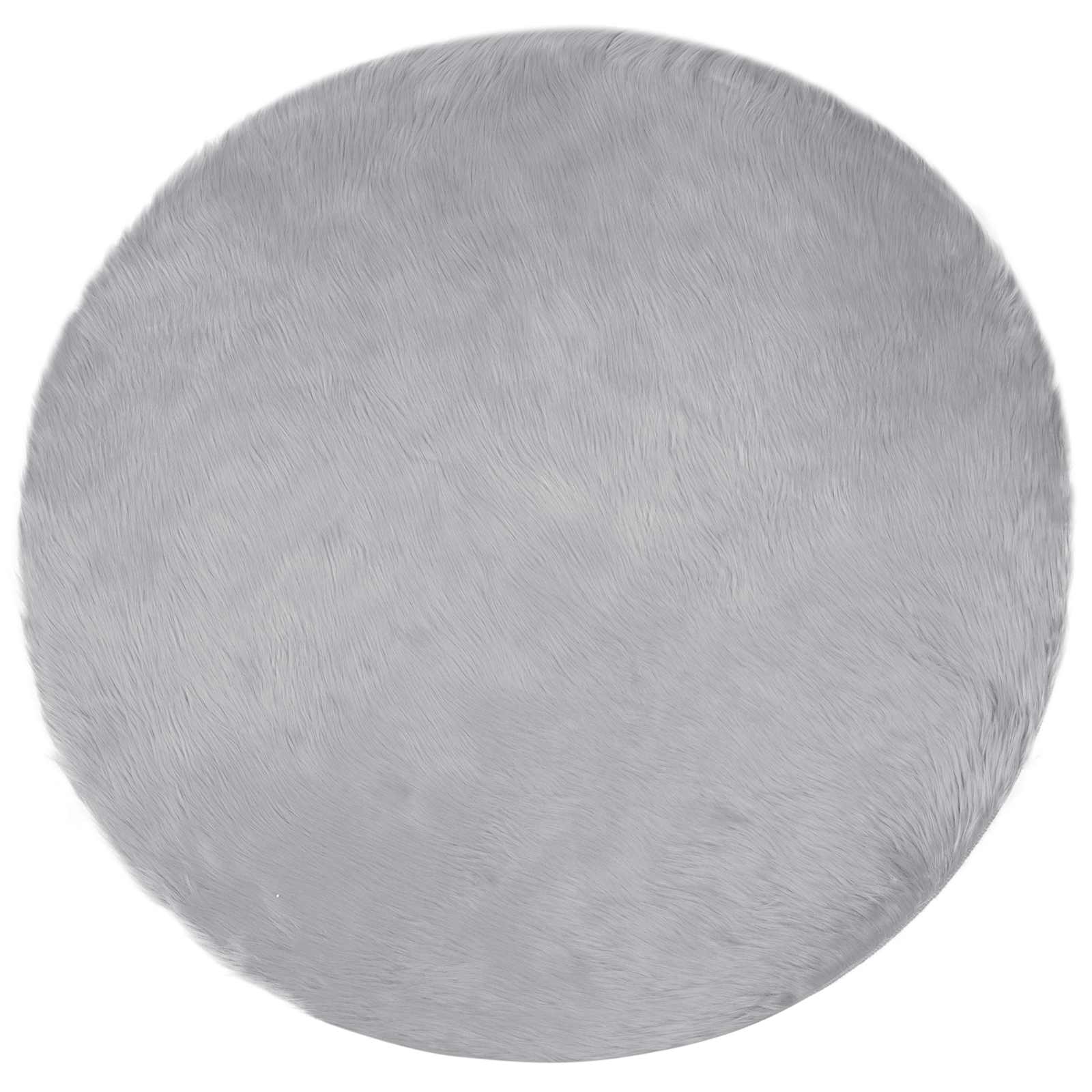 Tappeto in finta TAFALLA Grigio Ø 100 cm Poliestere