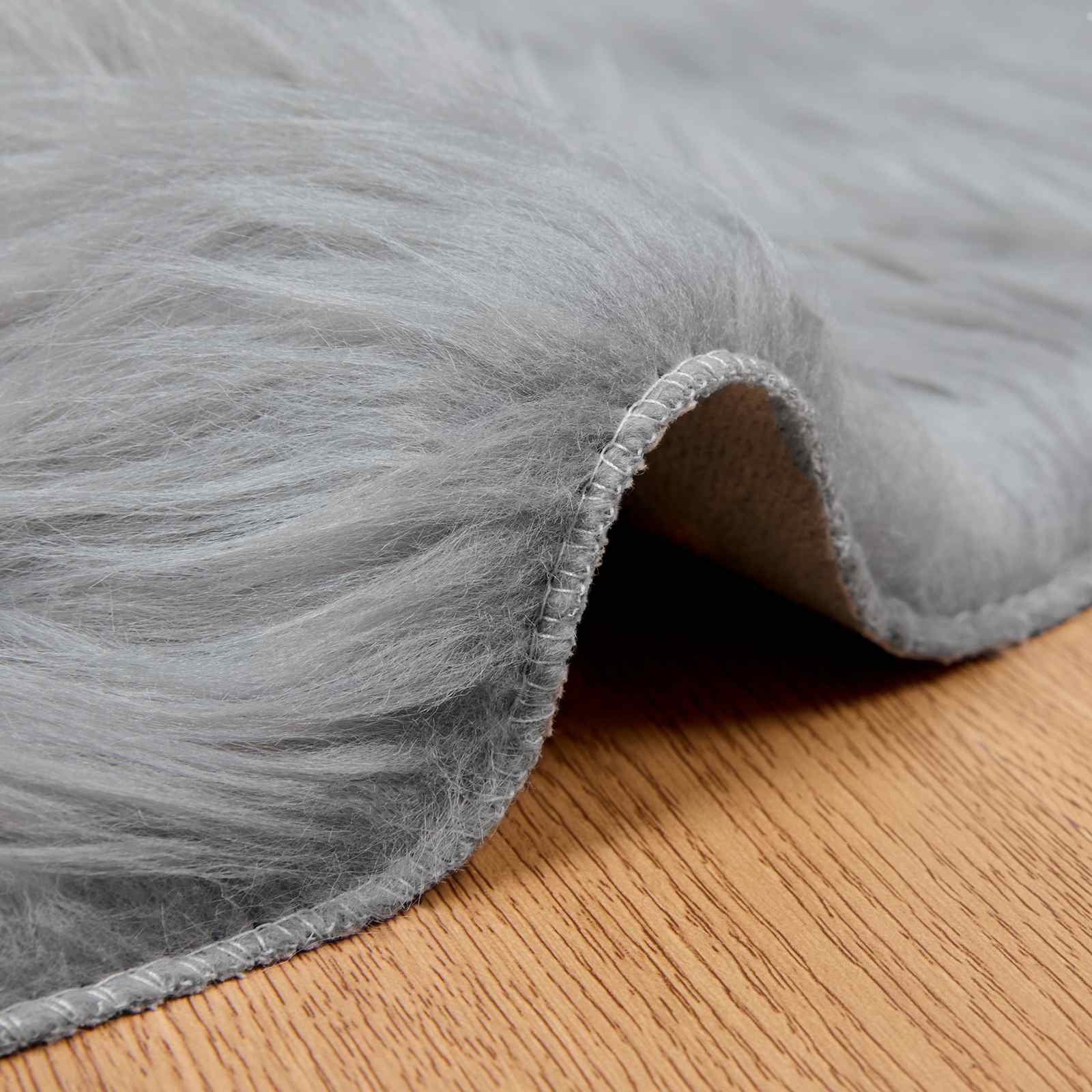 Tappeto in finta TAFALLA Grigio Ø 120 cm Poliestere