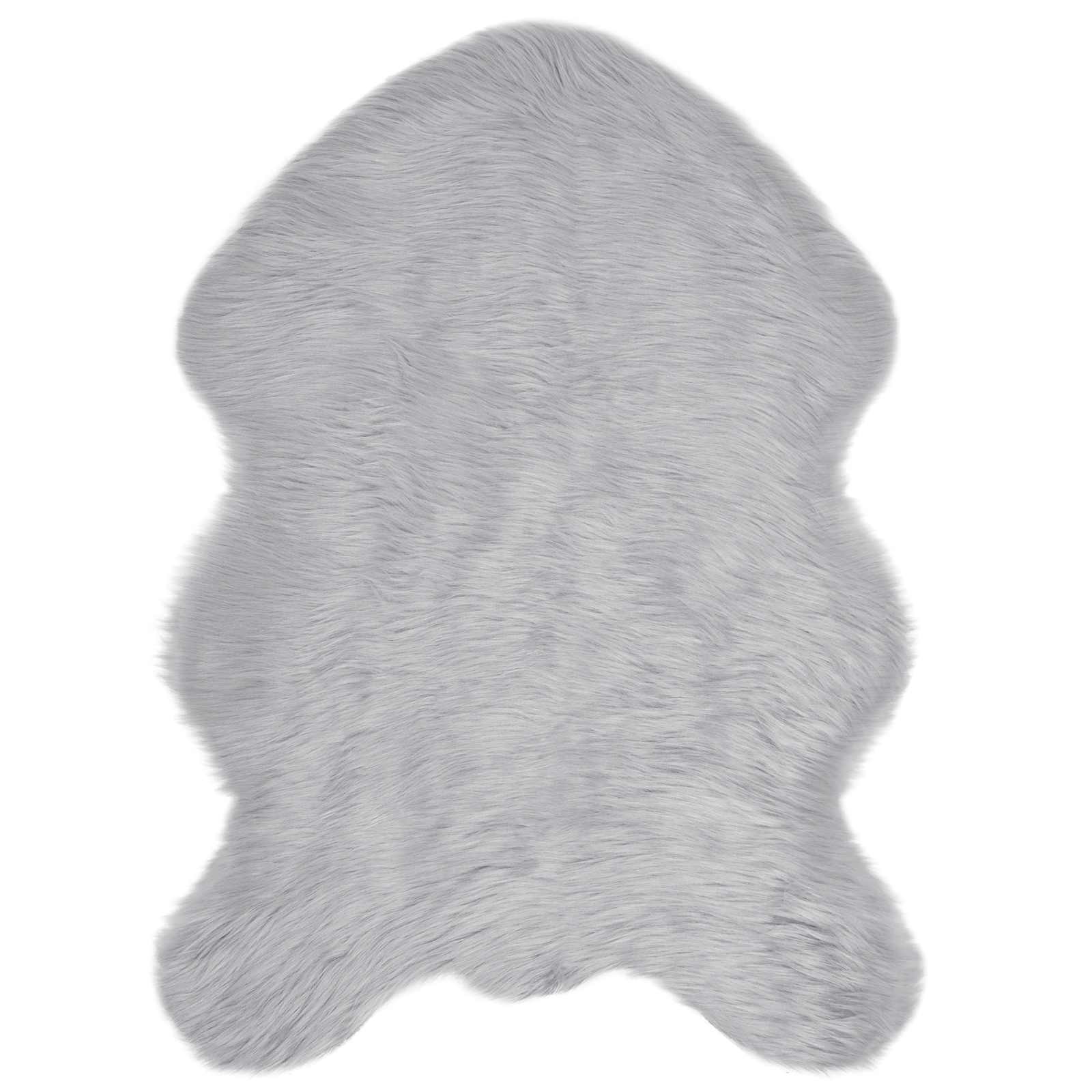 Tappeto in finta TAFALLA Grigio 60 x 90 cm Poliestere