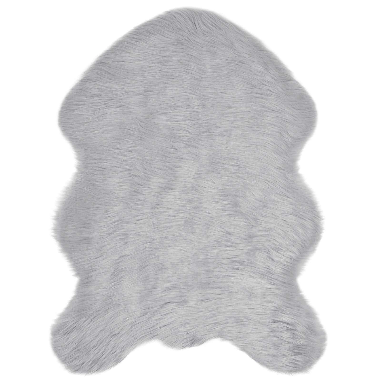Tappeto in finta TAFALLA Grigio 80 x 120 cm Poliestere