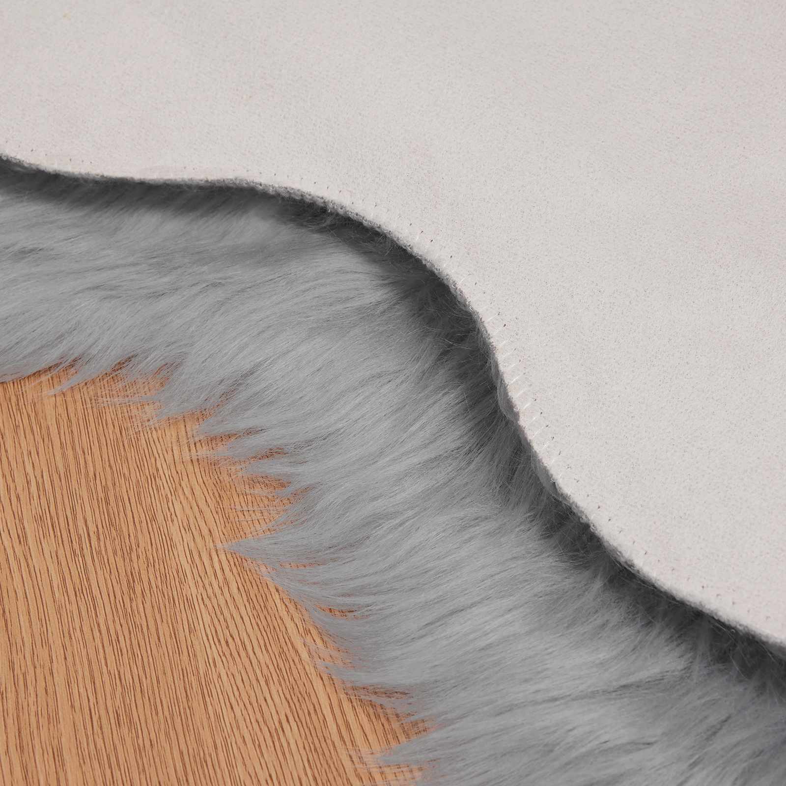 Tappeto in finta TAFALLA Grigio 80 x 120 cm Poliestere