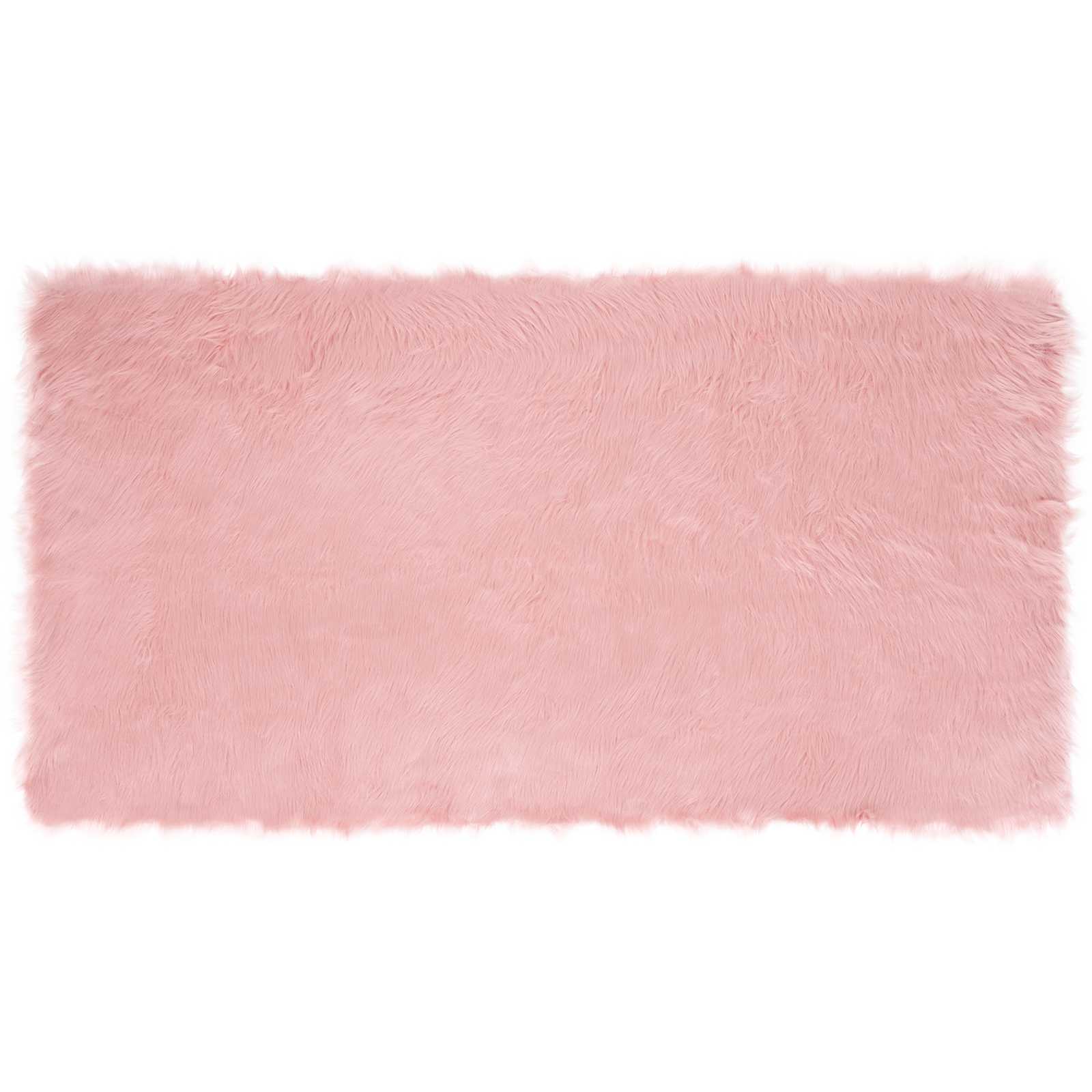 Tappeto in finta TAFALLA Rosa 80 x 150 cm Poliestere
