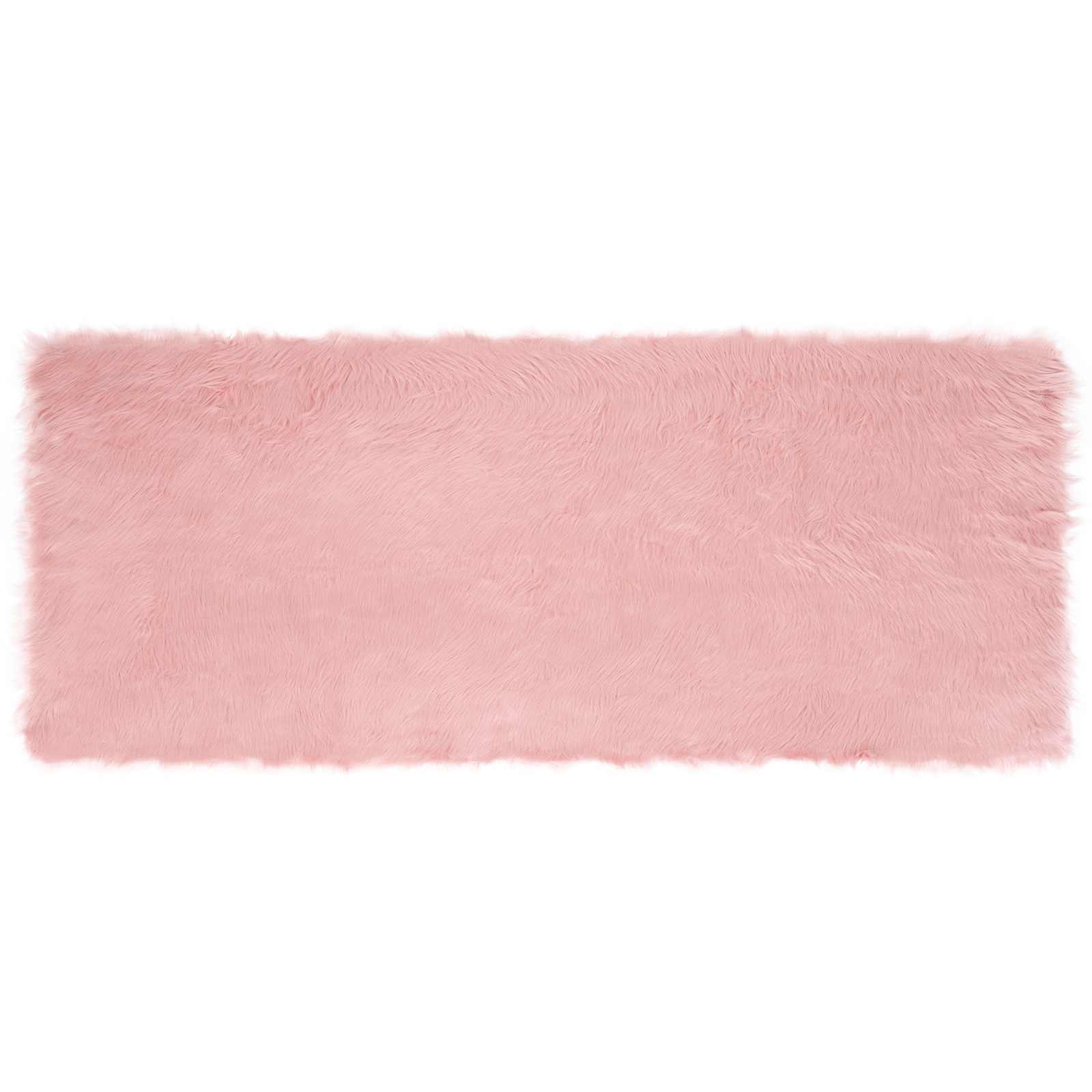 Tappeto in finta TAFALLA Rosa 80 x 200 cm Poliestere