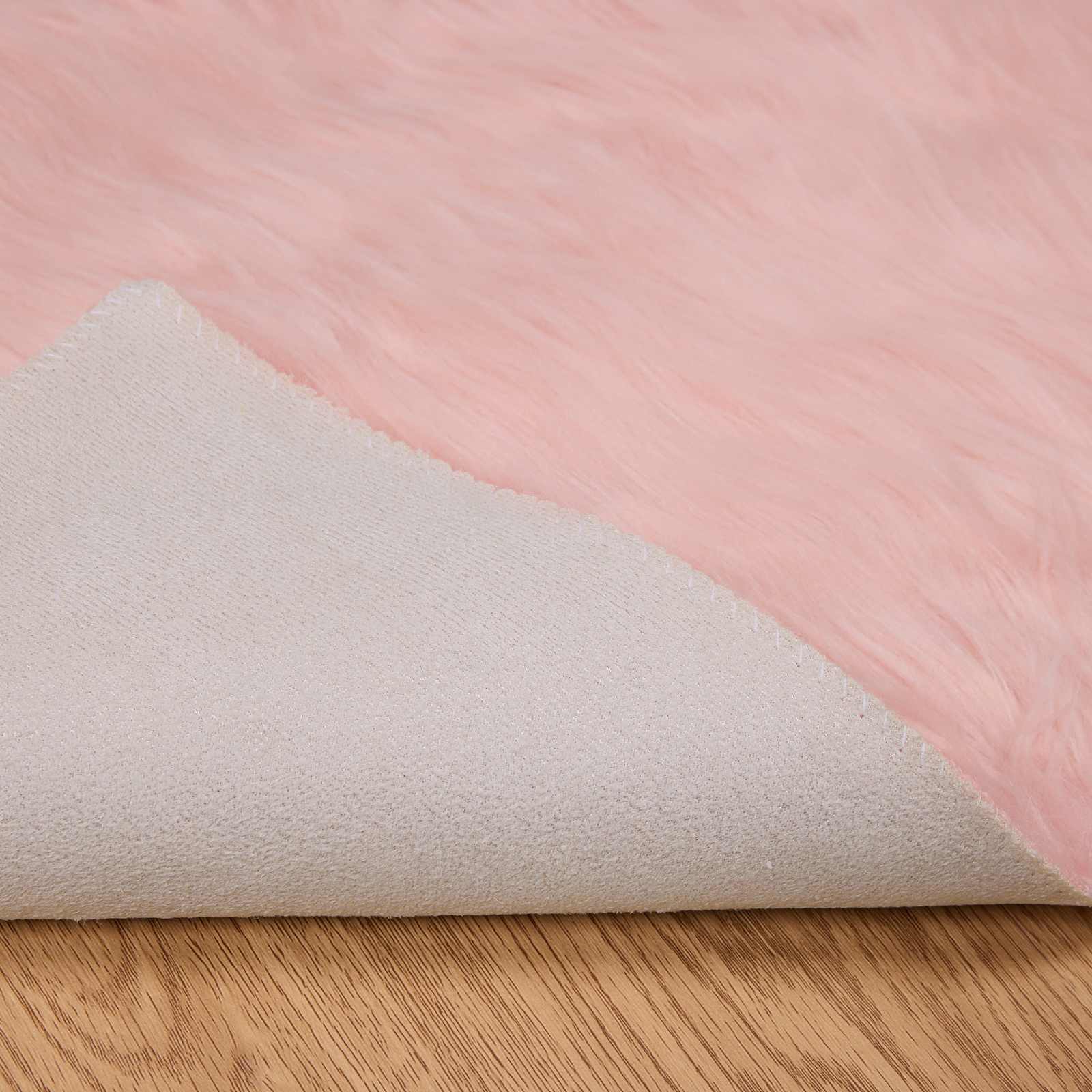 Tappeto in finta TAFALLA Rosa 80 x 200 cm Poliestere