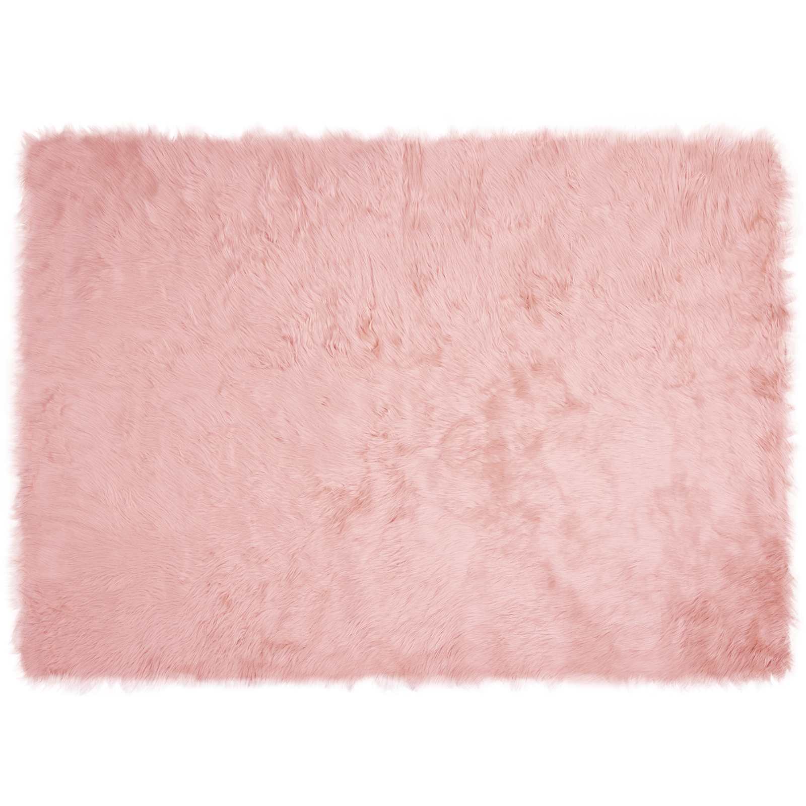 Tappeto in finta TAFALLA Rosa 120 x 170 cm Poliestere
