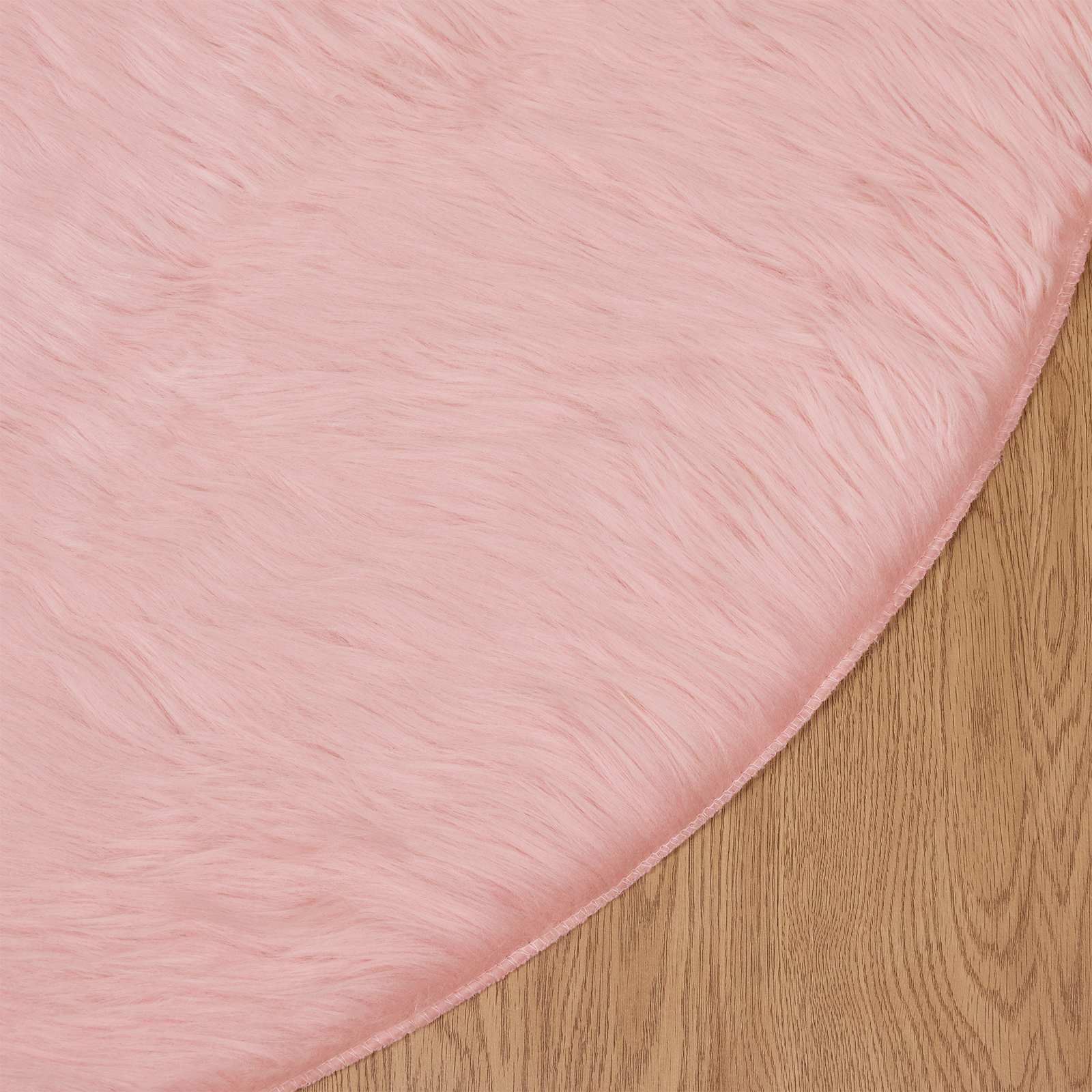 Tappeto in finta TAFALLA Rosa Ø 80 cm Poliestere