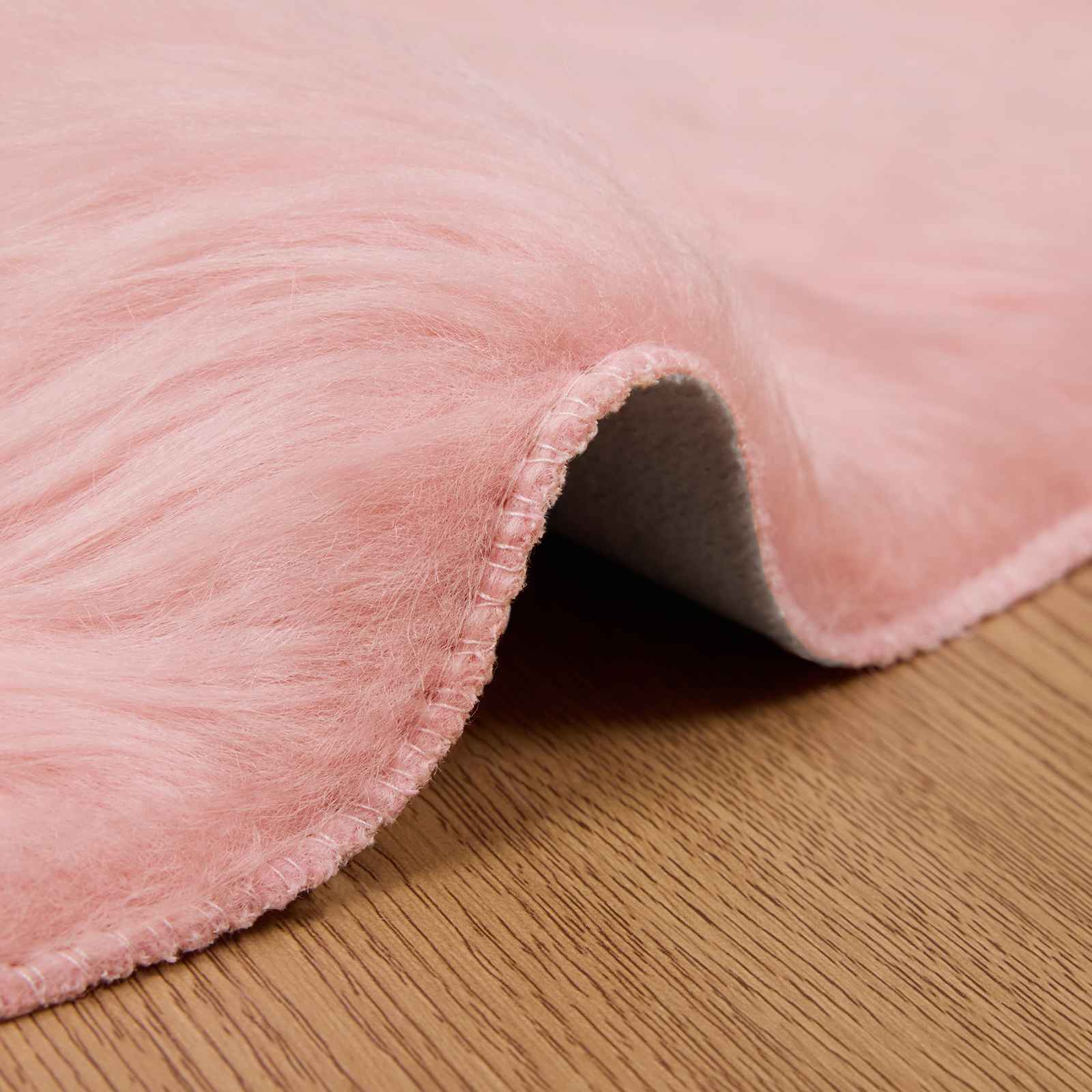 Tappeto in finta TAFALLA Rosa Ø 80 cm Poliestere