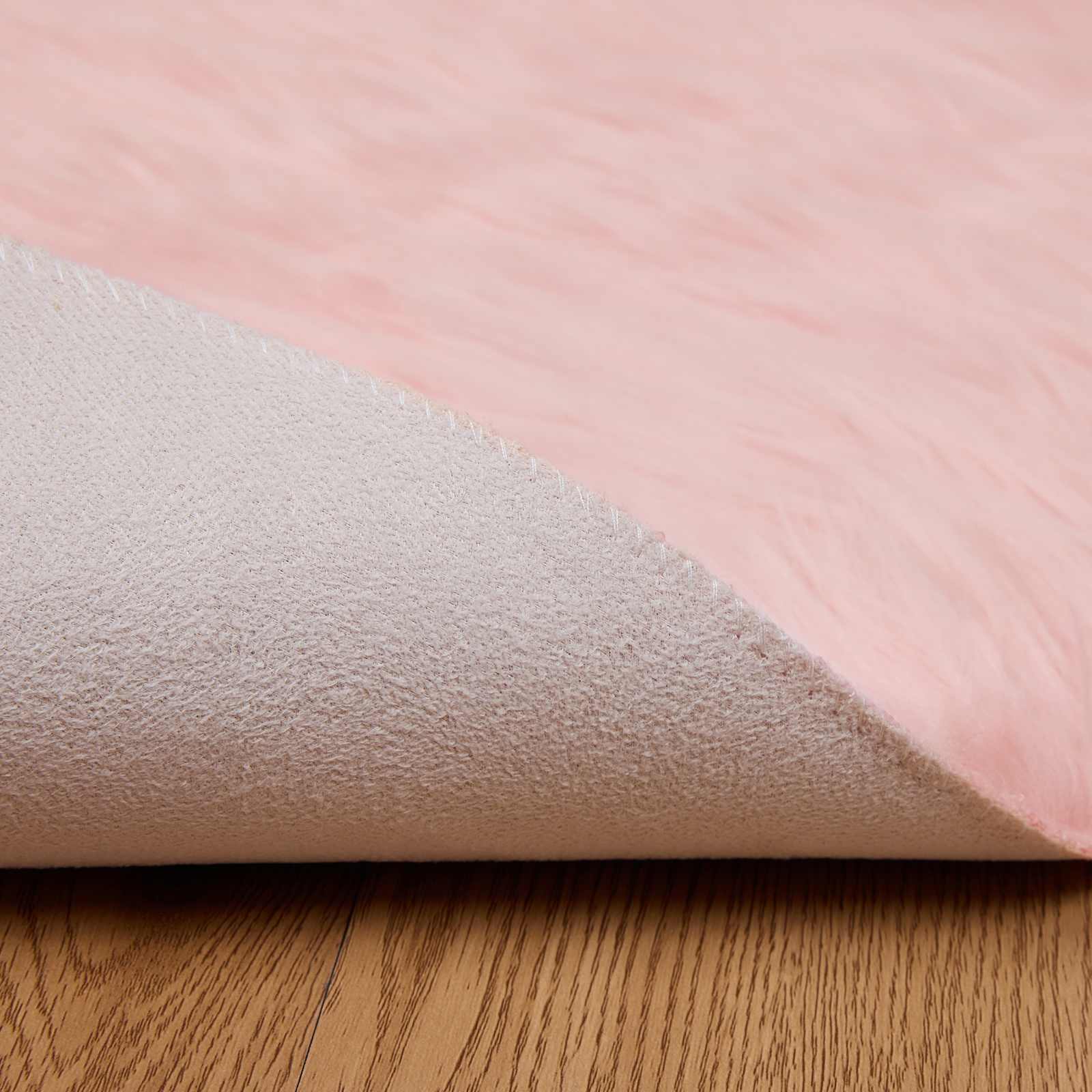 Tappeto in finta TAFALLA Rosa Ø 160 cm Poliestere