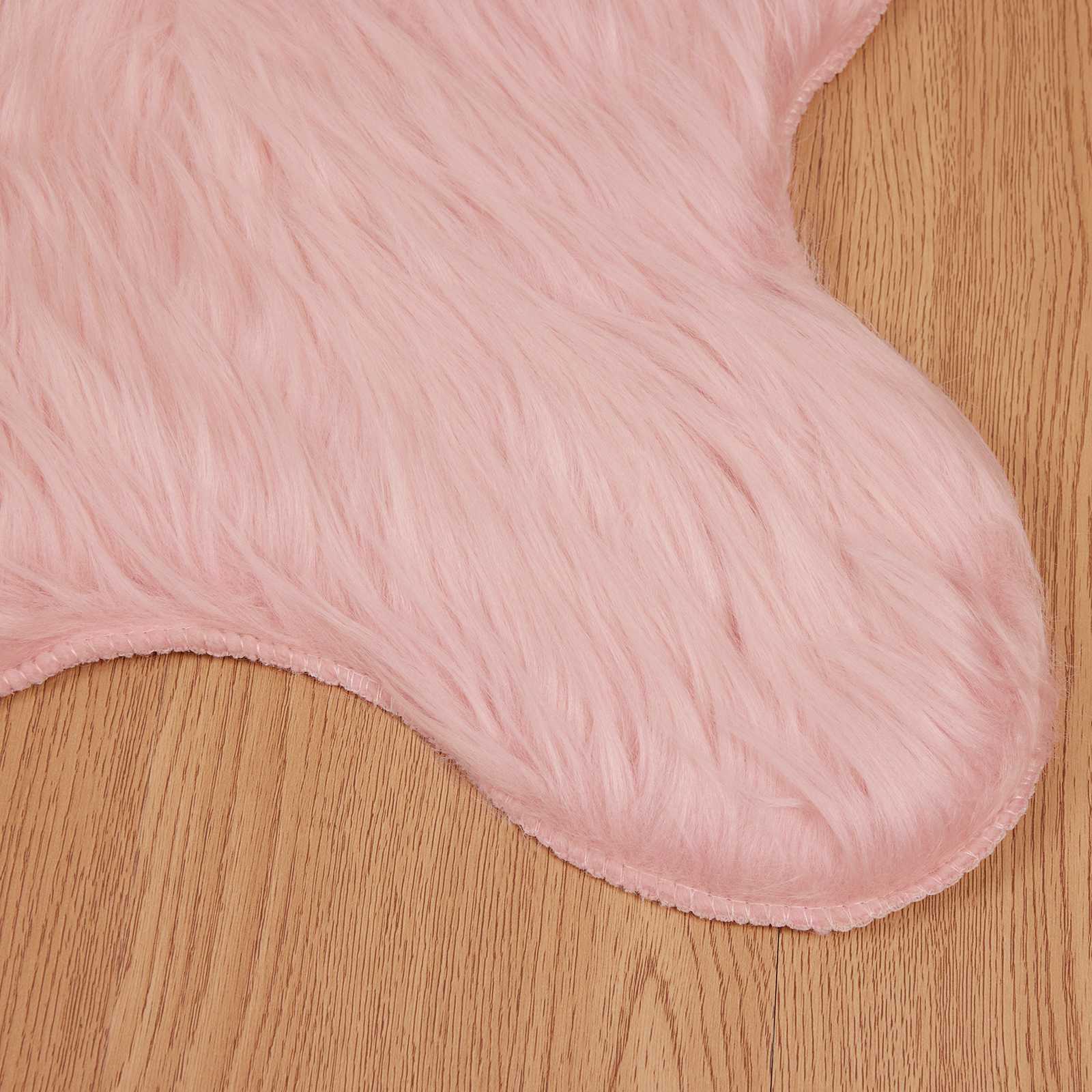 Tappeto in finta TAFALLA Rosa 80 x 120 cm Poliestere