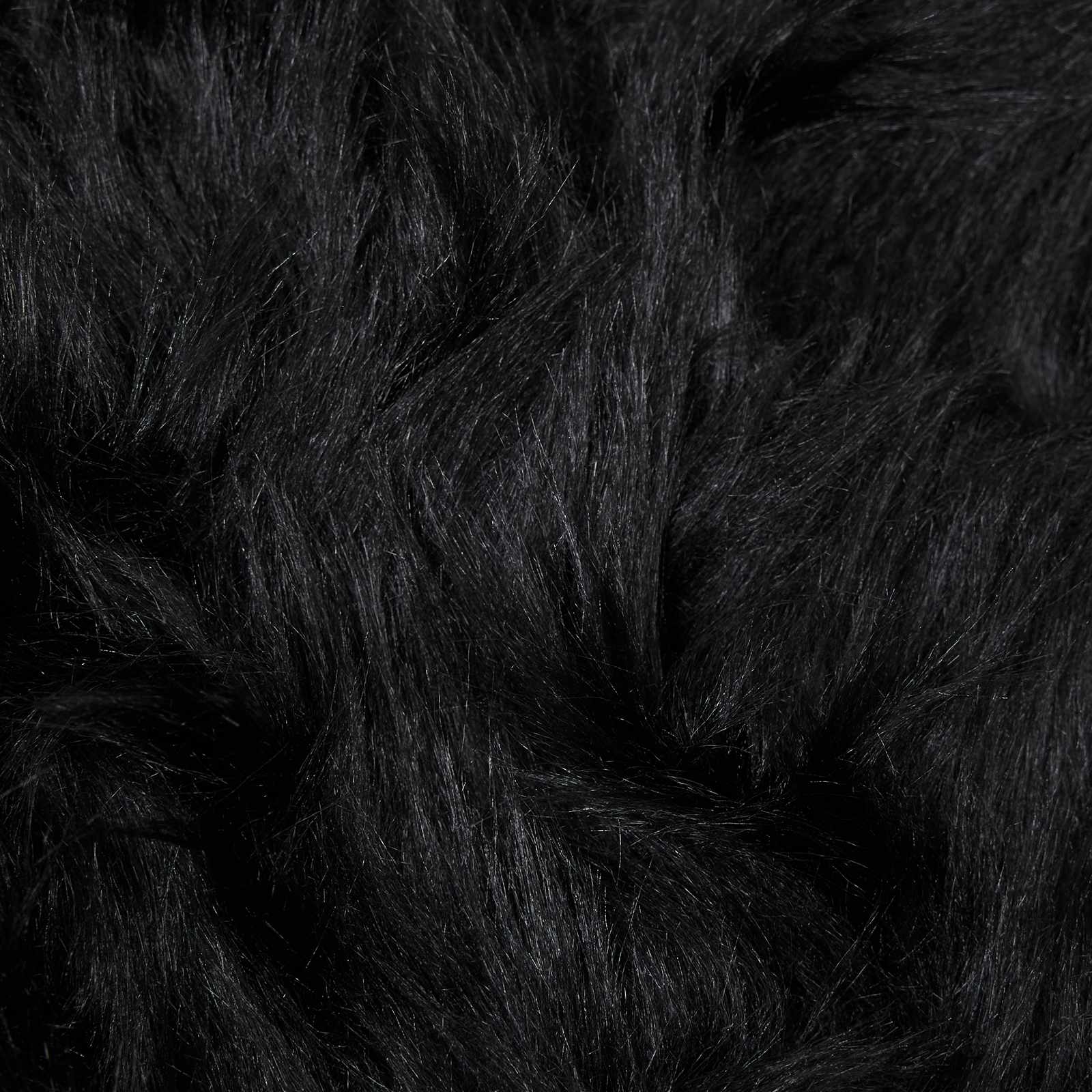 Tappeto in finta TAFALLA Nero 140 x 200 cm Poliestere